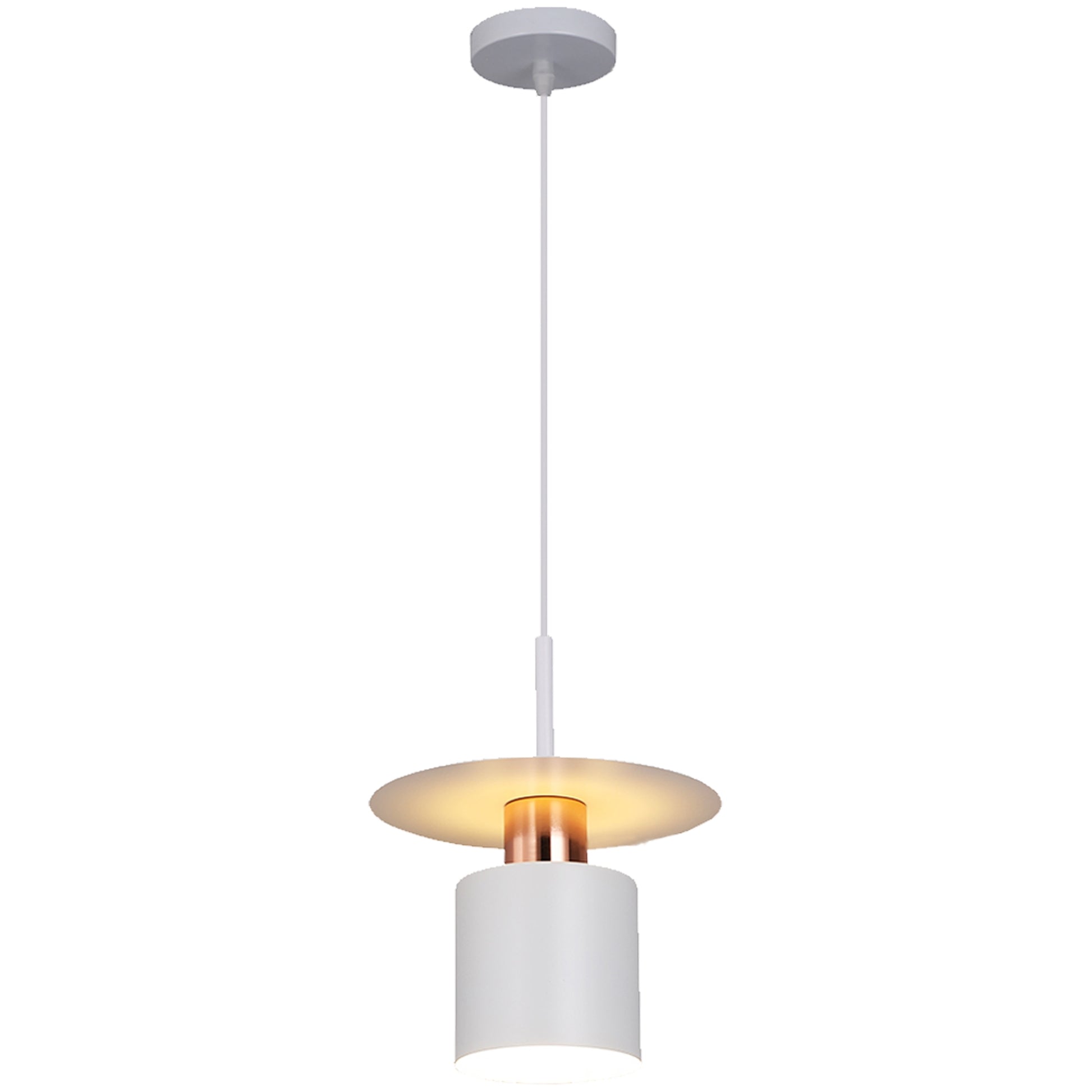Lampă Suspendată APP1146-1CP White Rose Gold  1