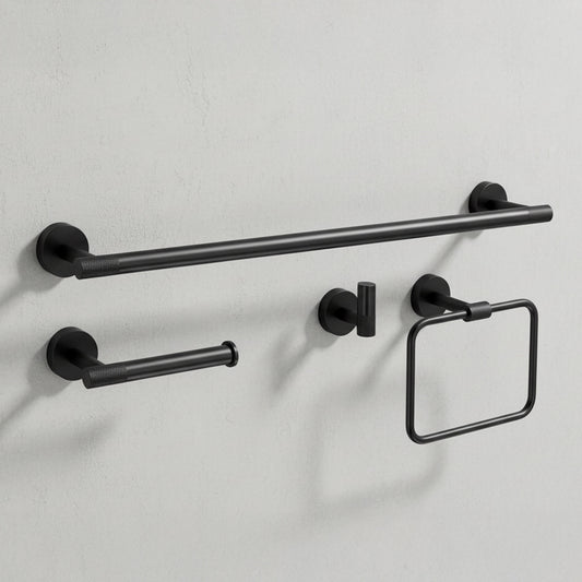 Set Accesorii Pentru Baie Grid Black 4 Piese  1