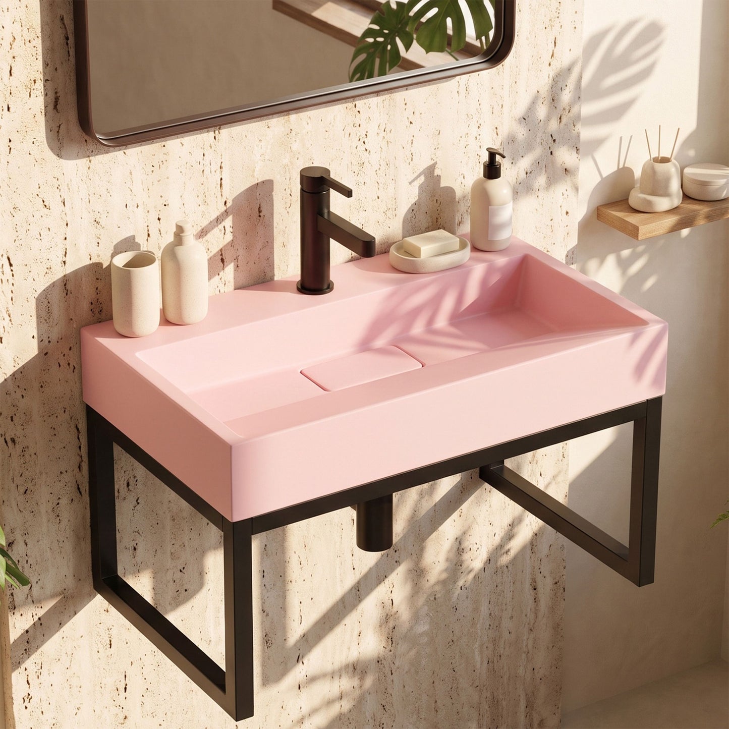 Lavoar Pentru Blat GOYA PINK 60CM + Cadru 6