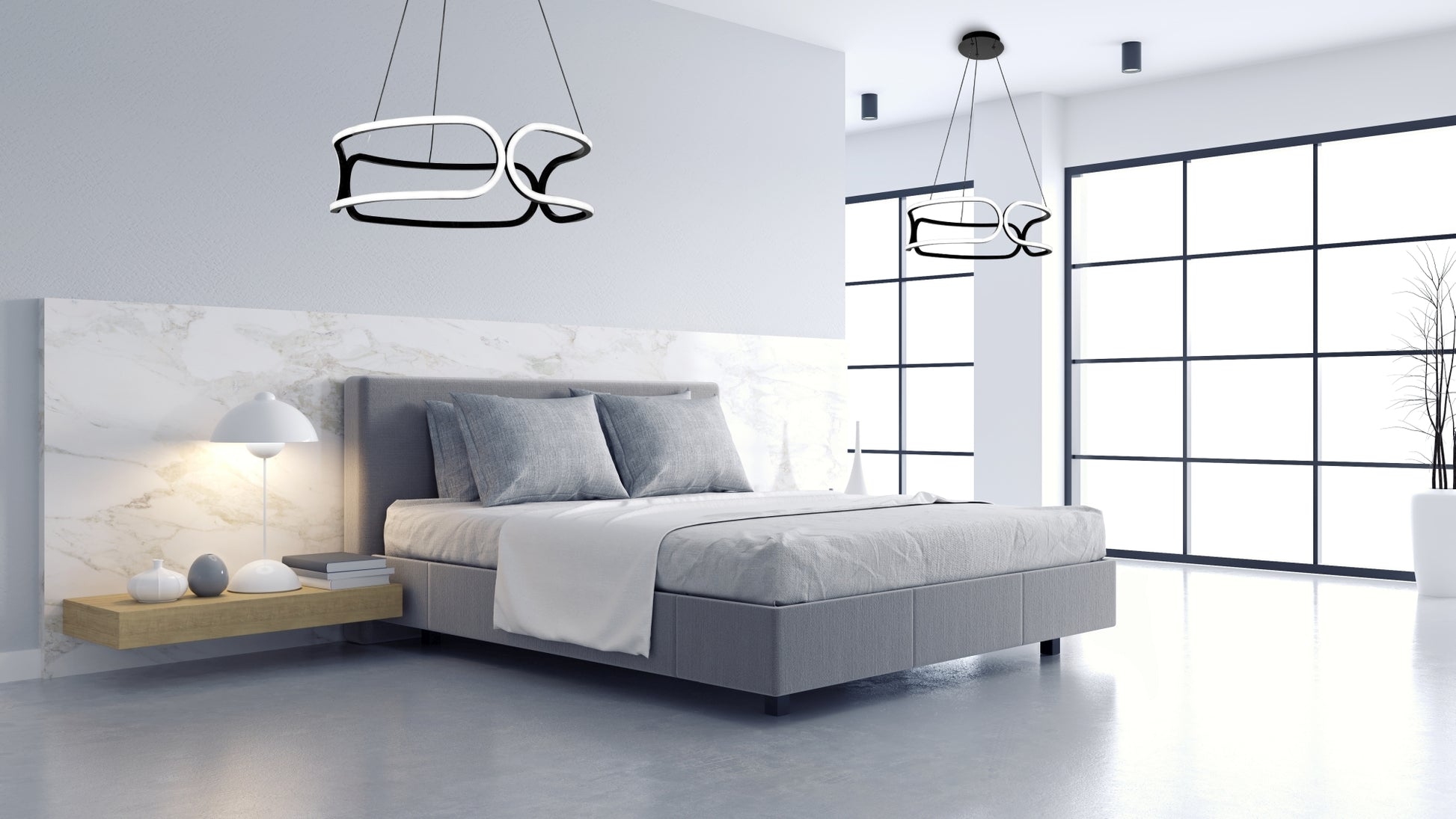 Lampă De Cristal Led App790-cp Trio Black  3