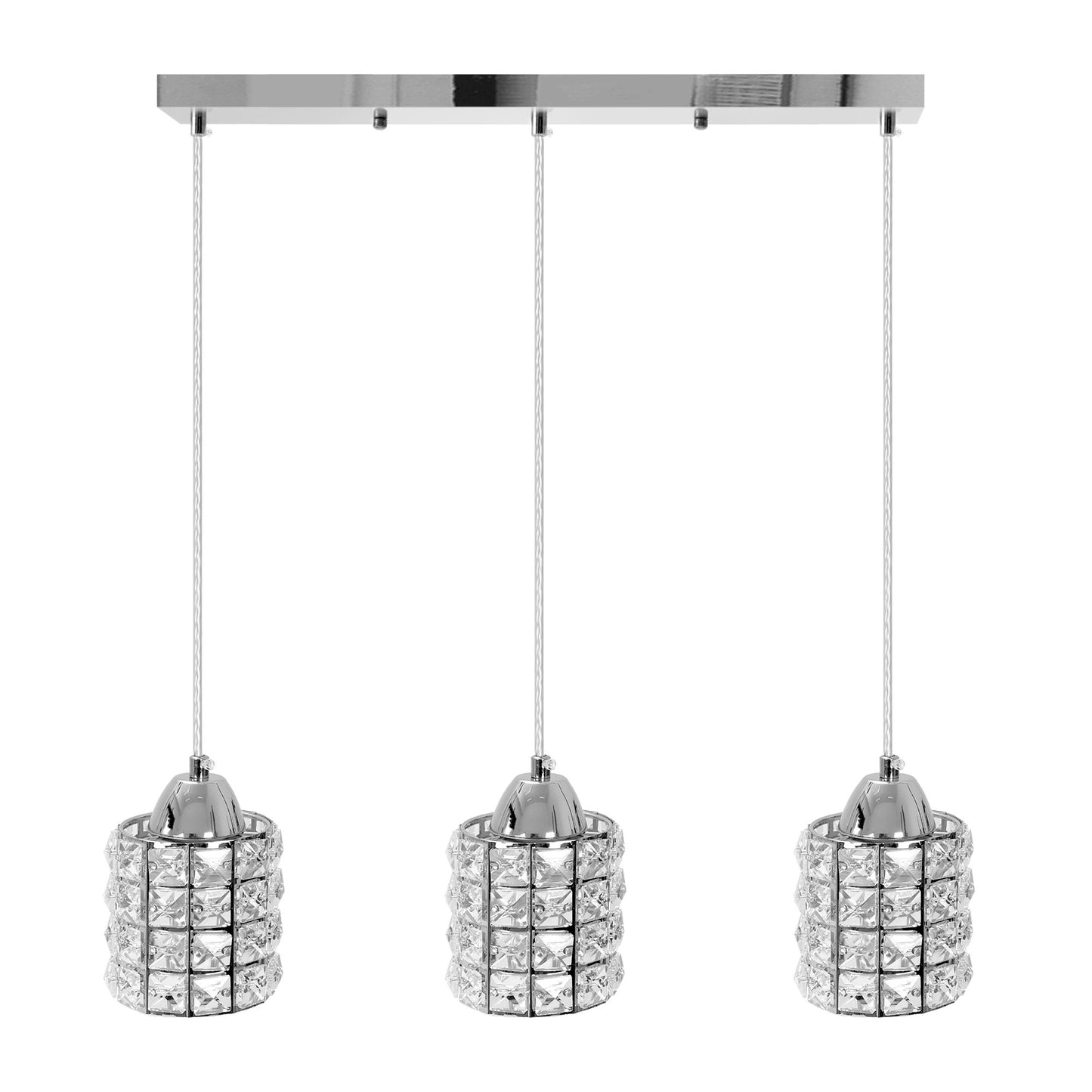 Plafoniera din cristal argintie APP728-3CP 2