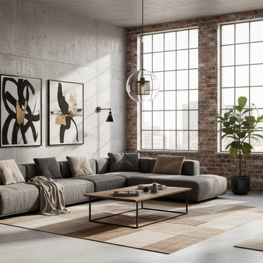 Lampă Suspendată Din Sticlă Loft Neagra APP558-1CP 25cm  2