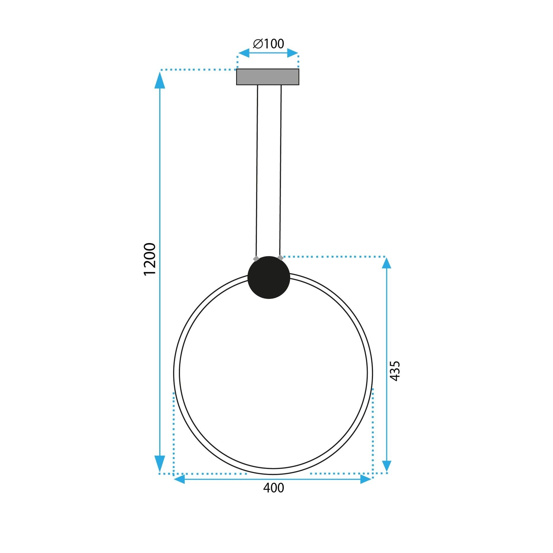 Lampă de tavan LED APP1397-CP OLD GOLD 40cm  7