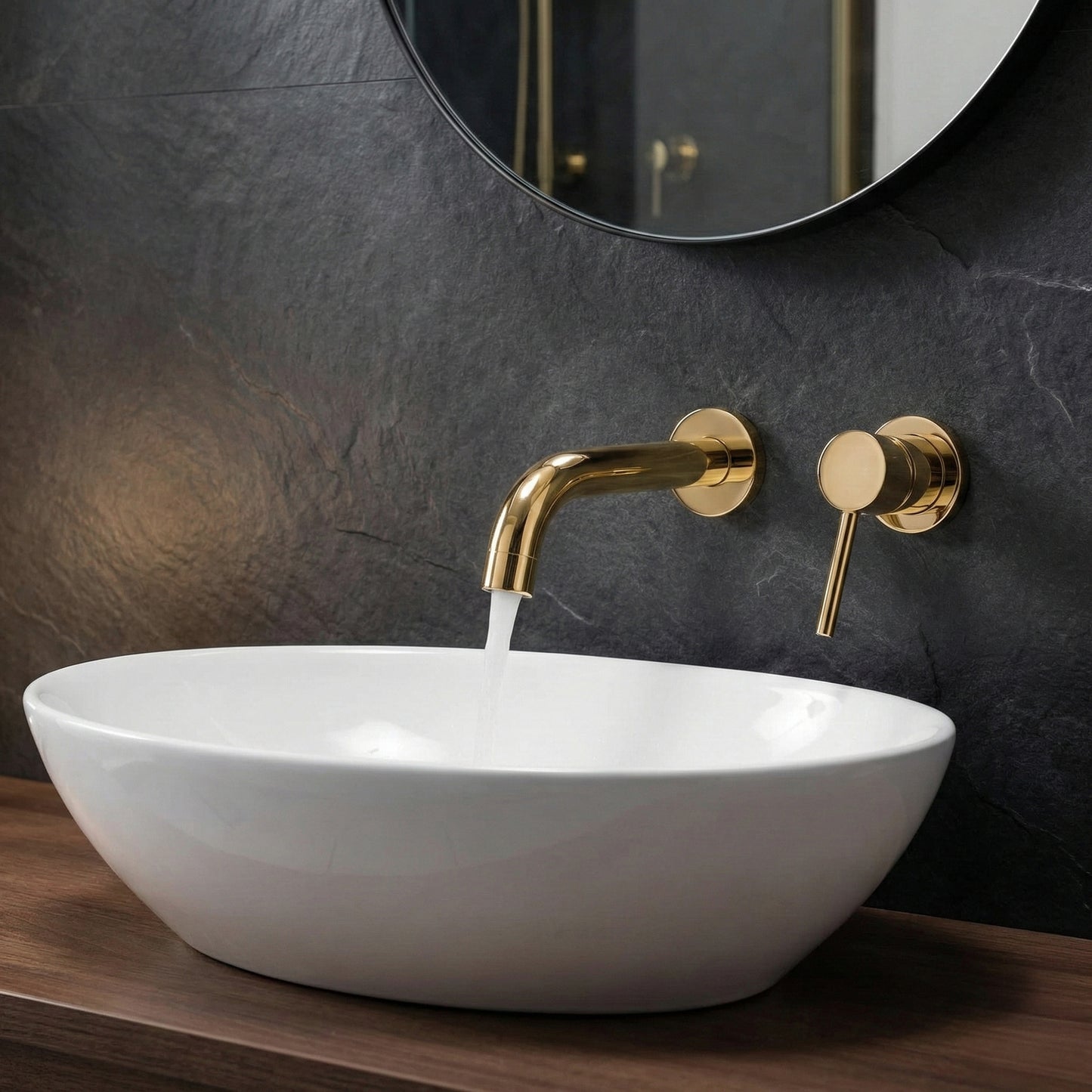 Pipă pentru baterie încastrată Rea Lungo 20 cm Gold  3