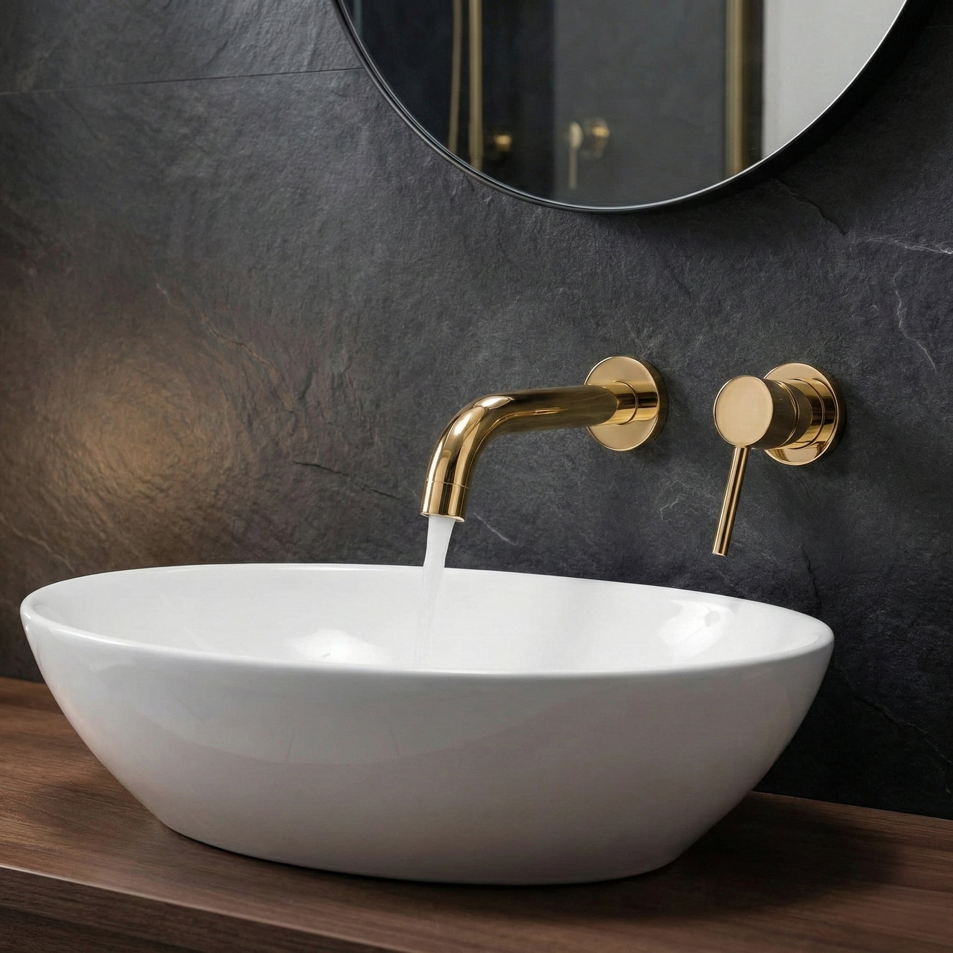 Pipă pentru baterie încastrată Rea Lungo 20 cm Gold  3
