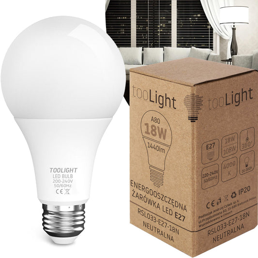 Bec cu LED RSL033 E27 18W Neutral  1