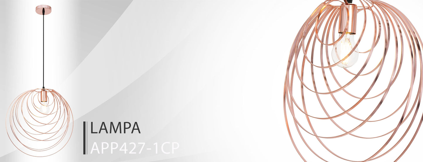 Lampa Geometrica Rose Gold APP427-1CP  7