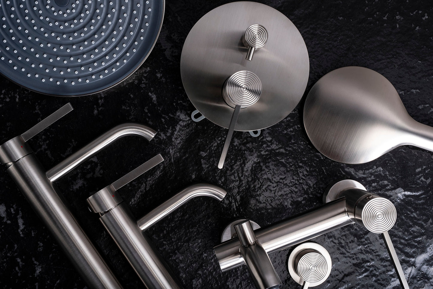 Baterie Pentru Baie Rea Foster Nickel Brush Low  4