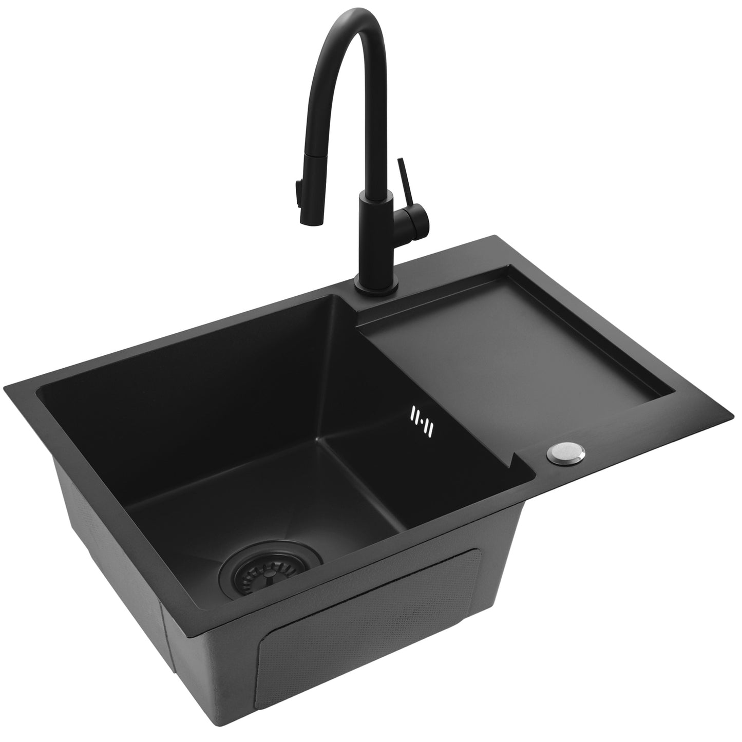 Chiuvetă Inox Paul Black cu robinet de bucătărie 5