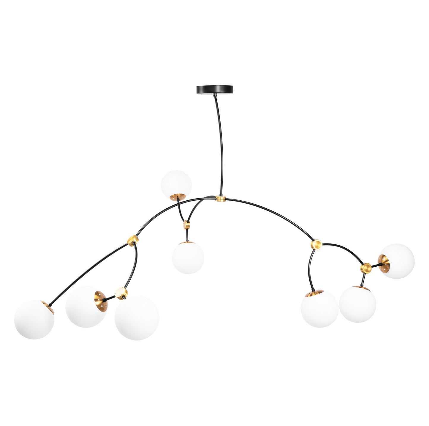 Lampă De Tavan Black Mat APP1673-8CP  1
