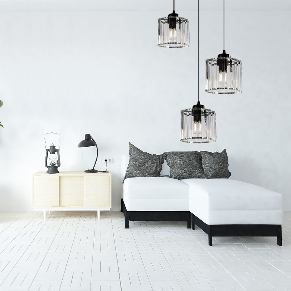 Lampă de tavan din imitatie cristal negru APP513-3CPR  9