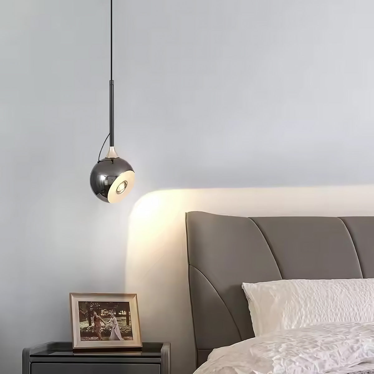Lampă Suspendată Led G087-1cp Black Chrome  2