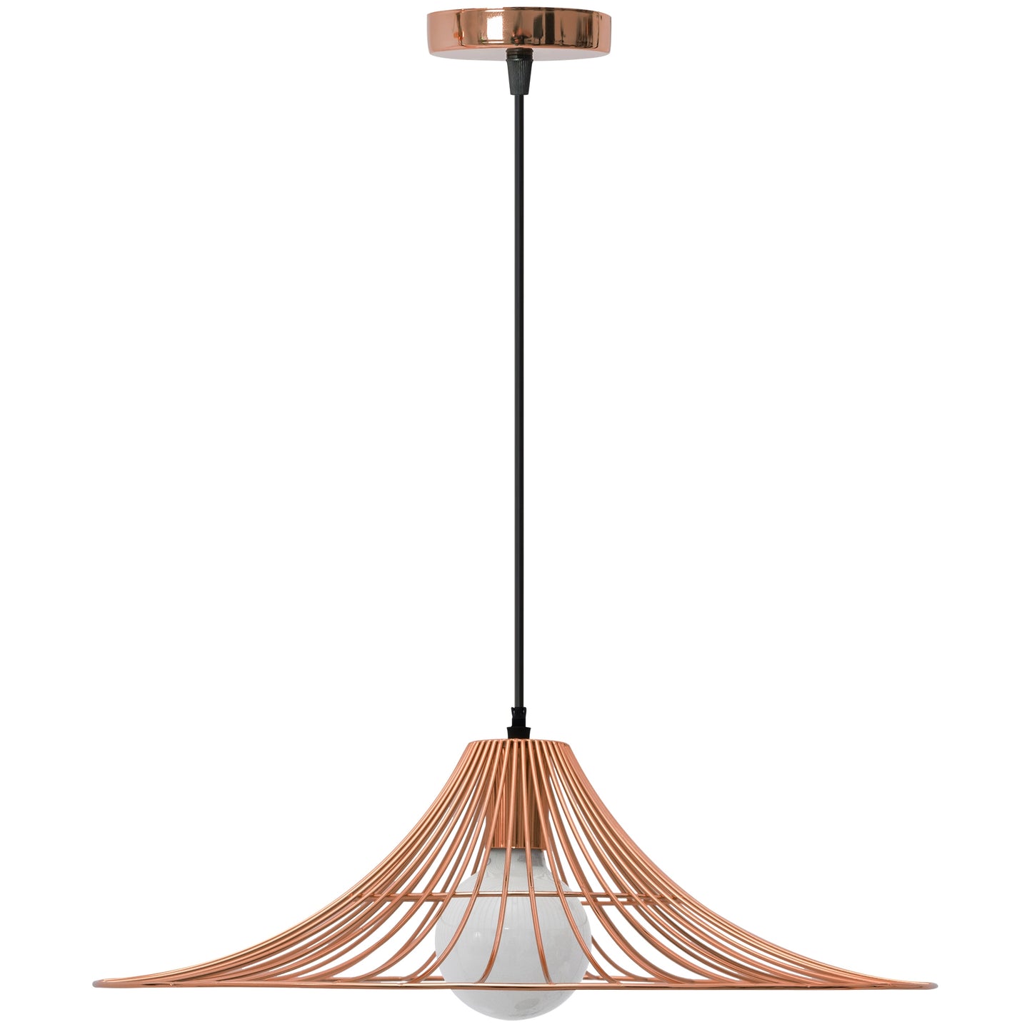 Lampa De Tavan Suspendabila Plata Rotunda Loft Roz Aurie APP483-1CP  3