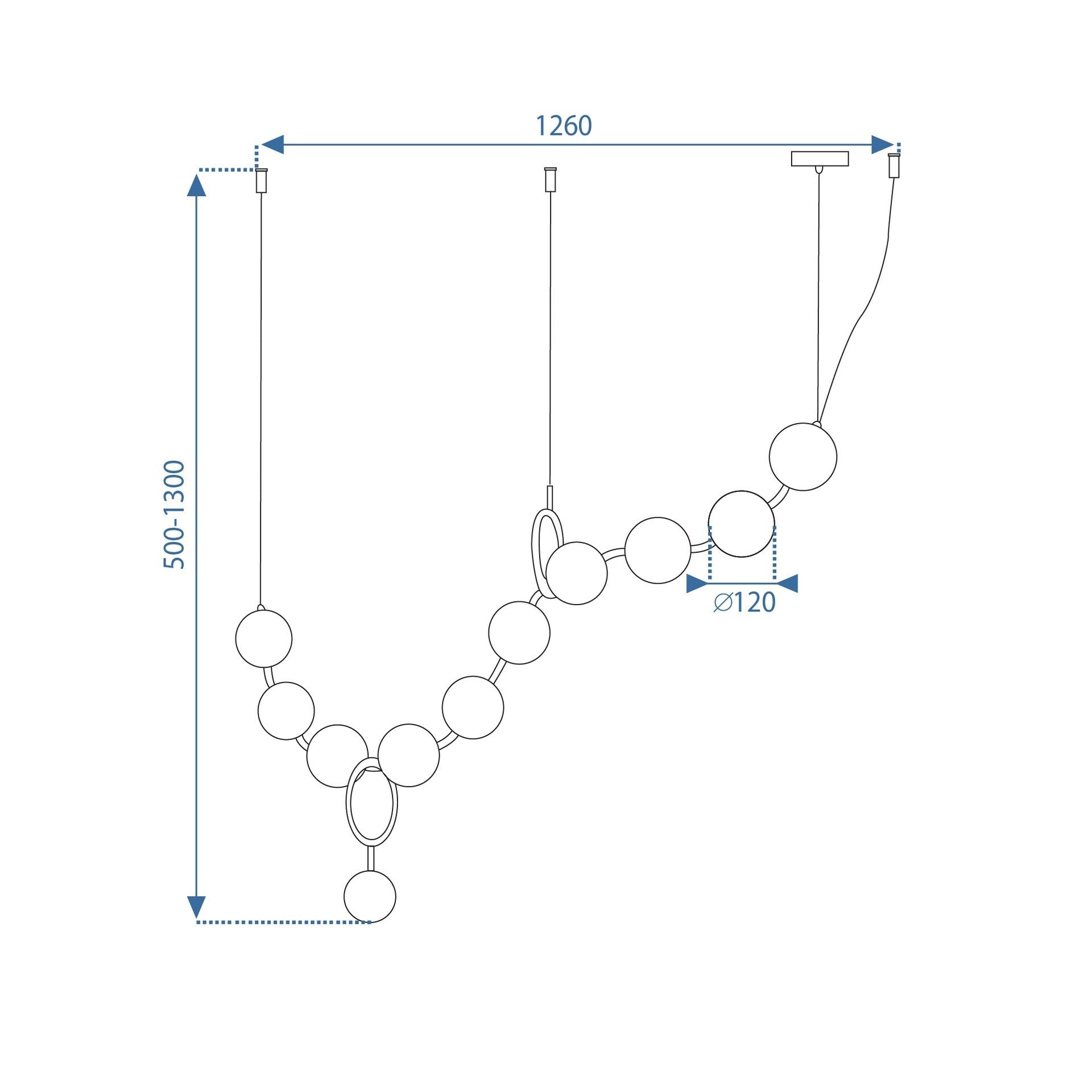 Lampă de tavan LED APP1444-10CP GOLD  10