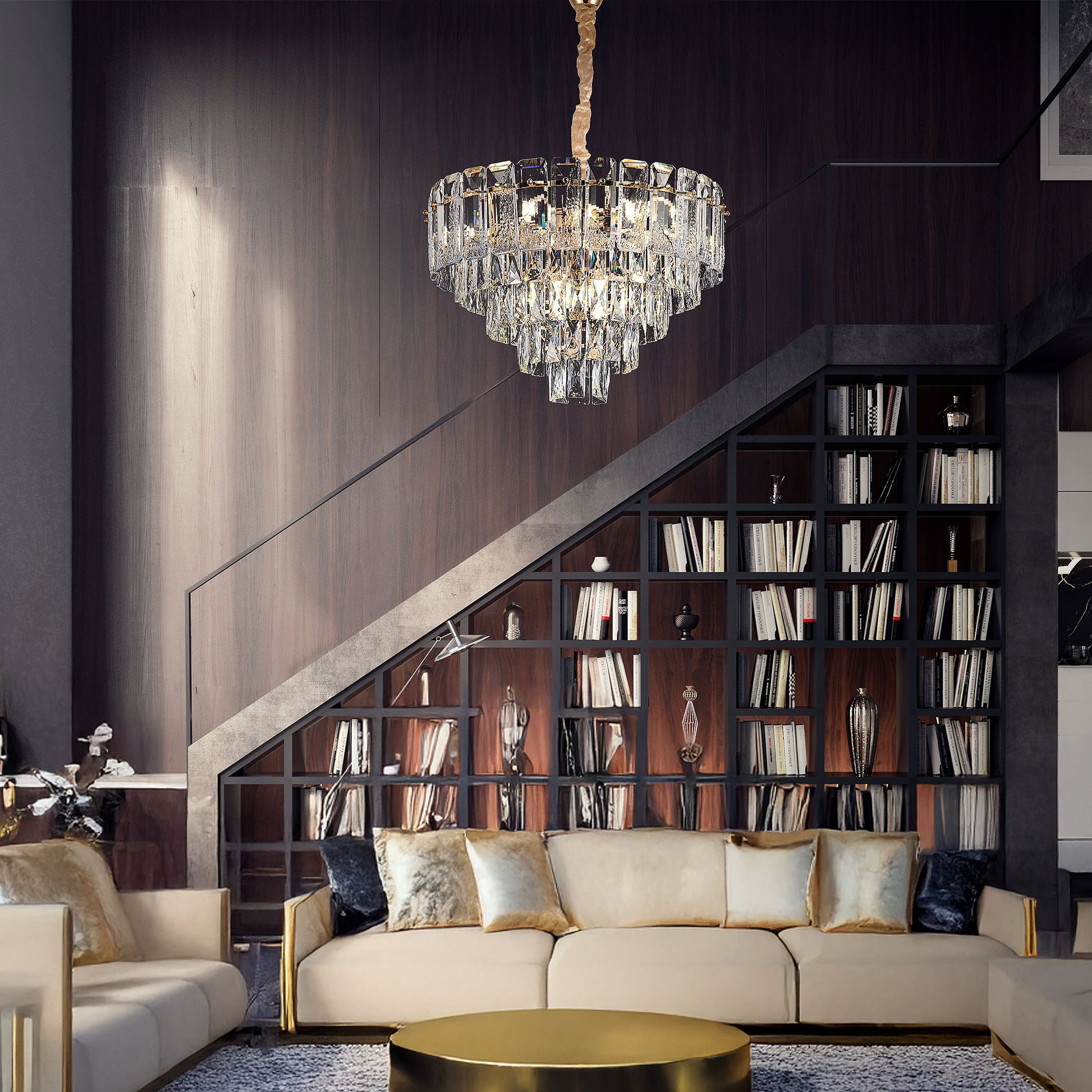 Lampă Suspendată Cristal G056-cp 50cm Gold  4