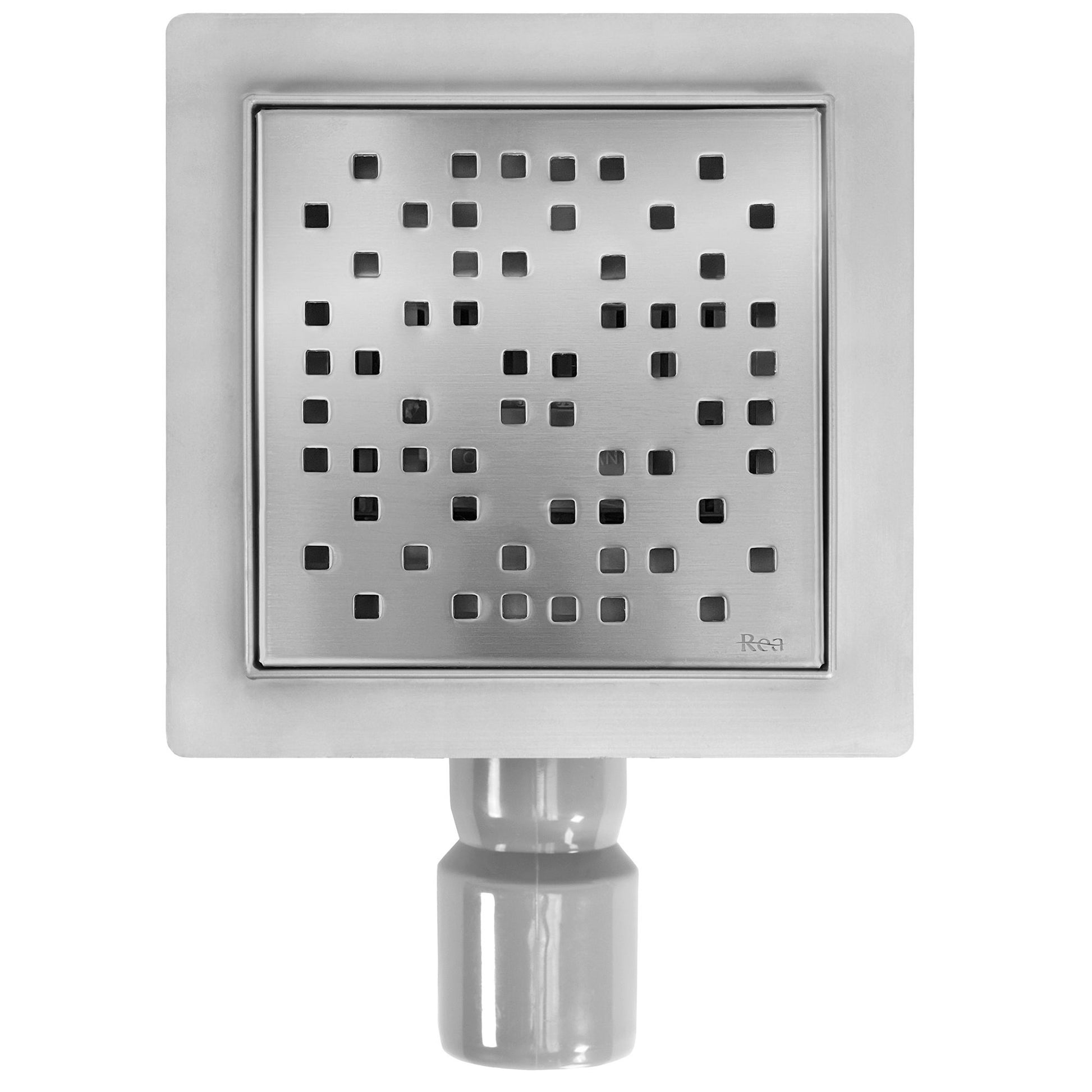 Rigola dus REA DOTS 150x150 Nickel Brush 2