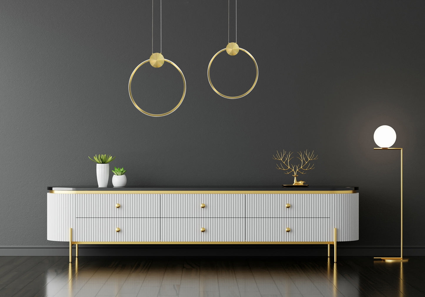 Lampă De Tavan Led App1396-cp Gold 40cm  5