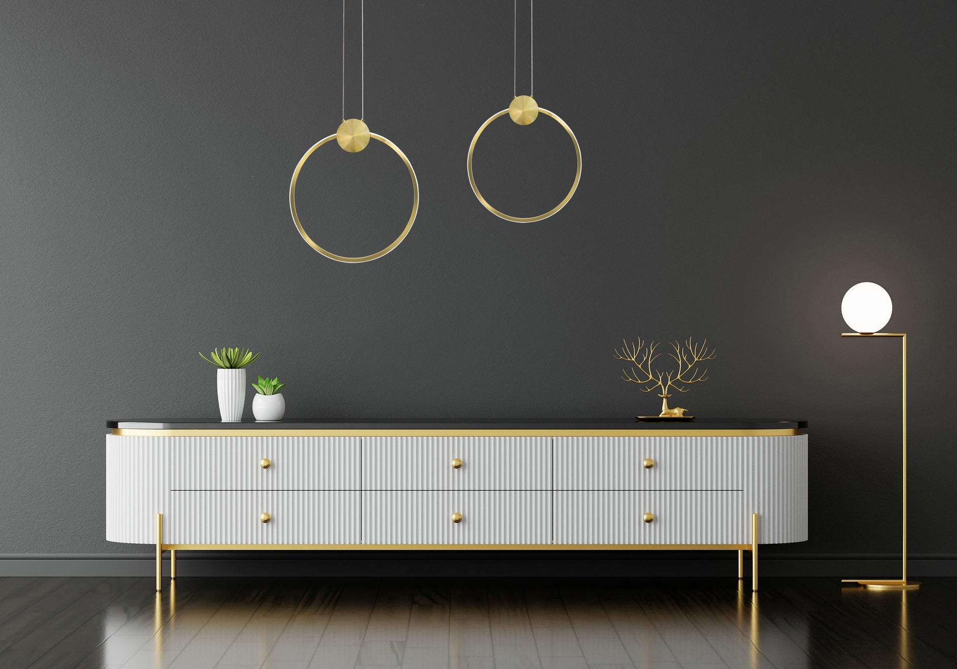 Lampă De Tavan Led App1396-cp Gold 40cm  5