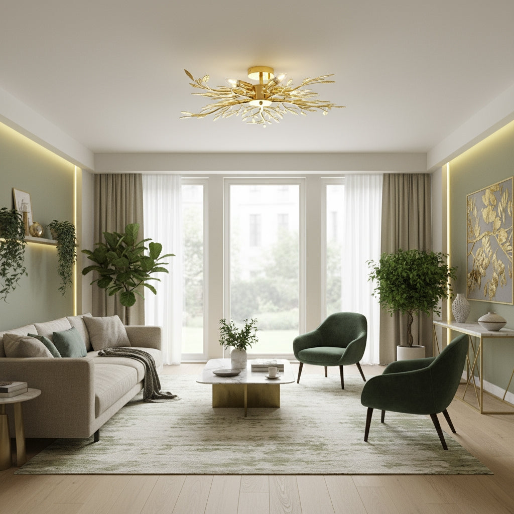 Lampă De Tavan Ebt022-5c Gold  3