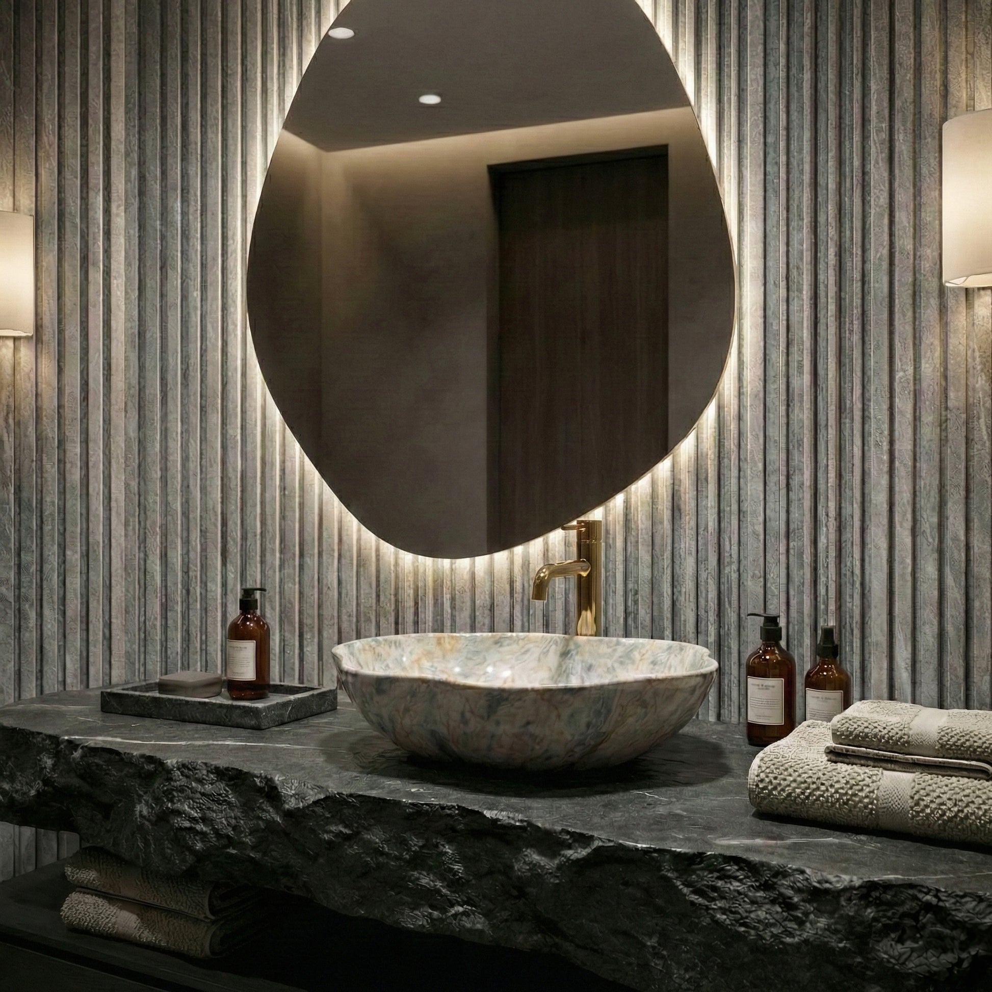 Lavoar pe blat Rea Pearl Ruststone  6