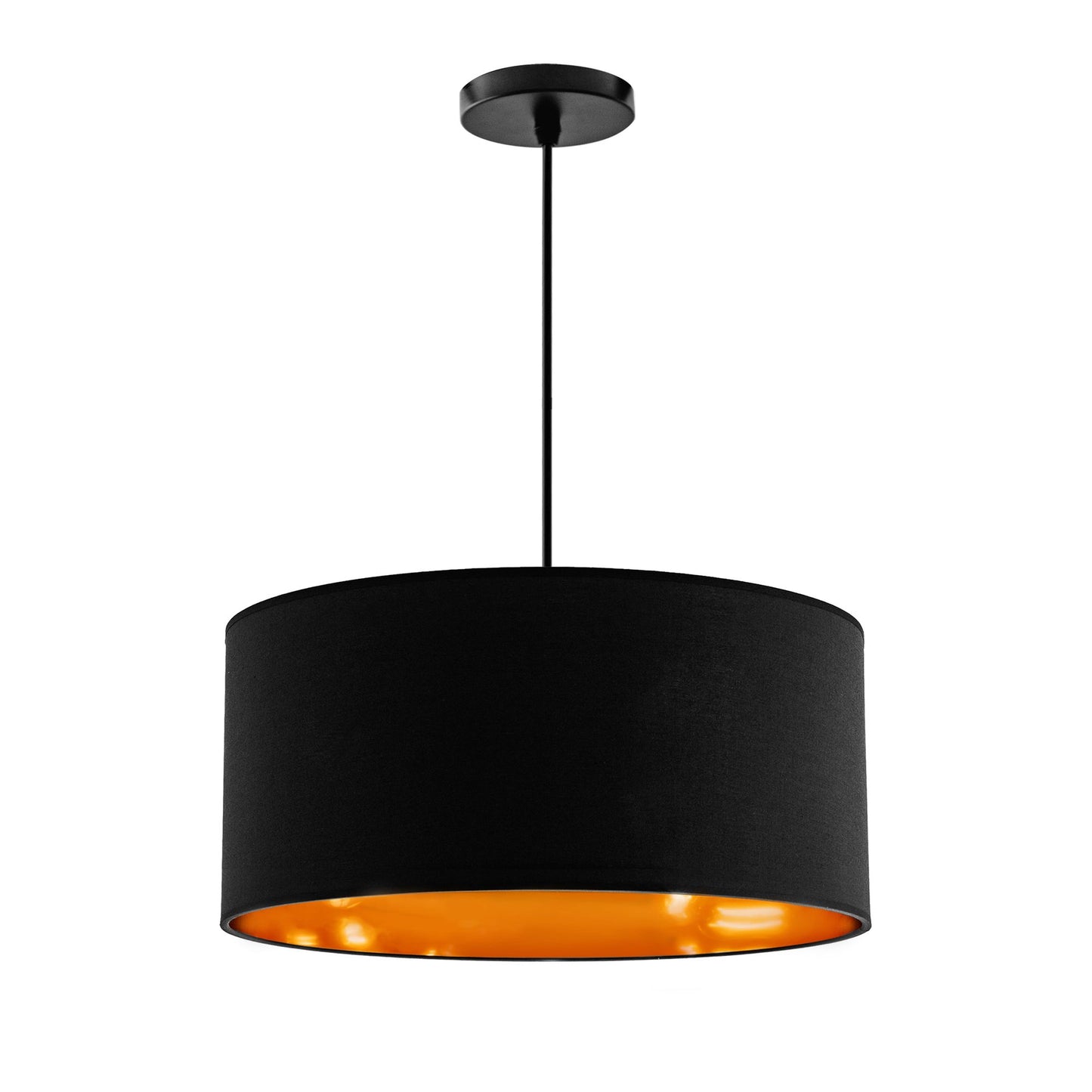 Lampă suspendată Negru Auriu 40cm APP620-1CP 2