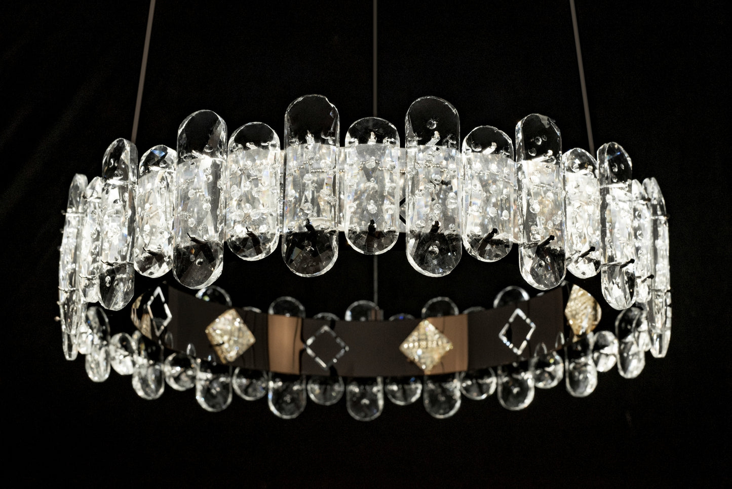 Kryształowa Lampa Sufitowa Led App1041-cp + Pilot  7