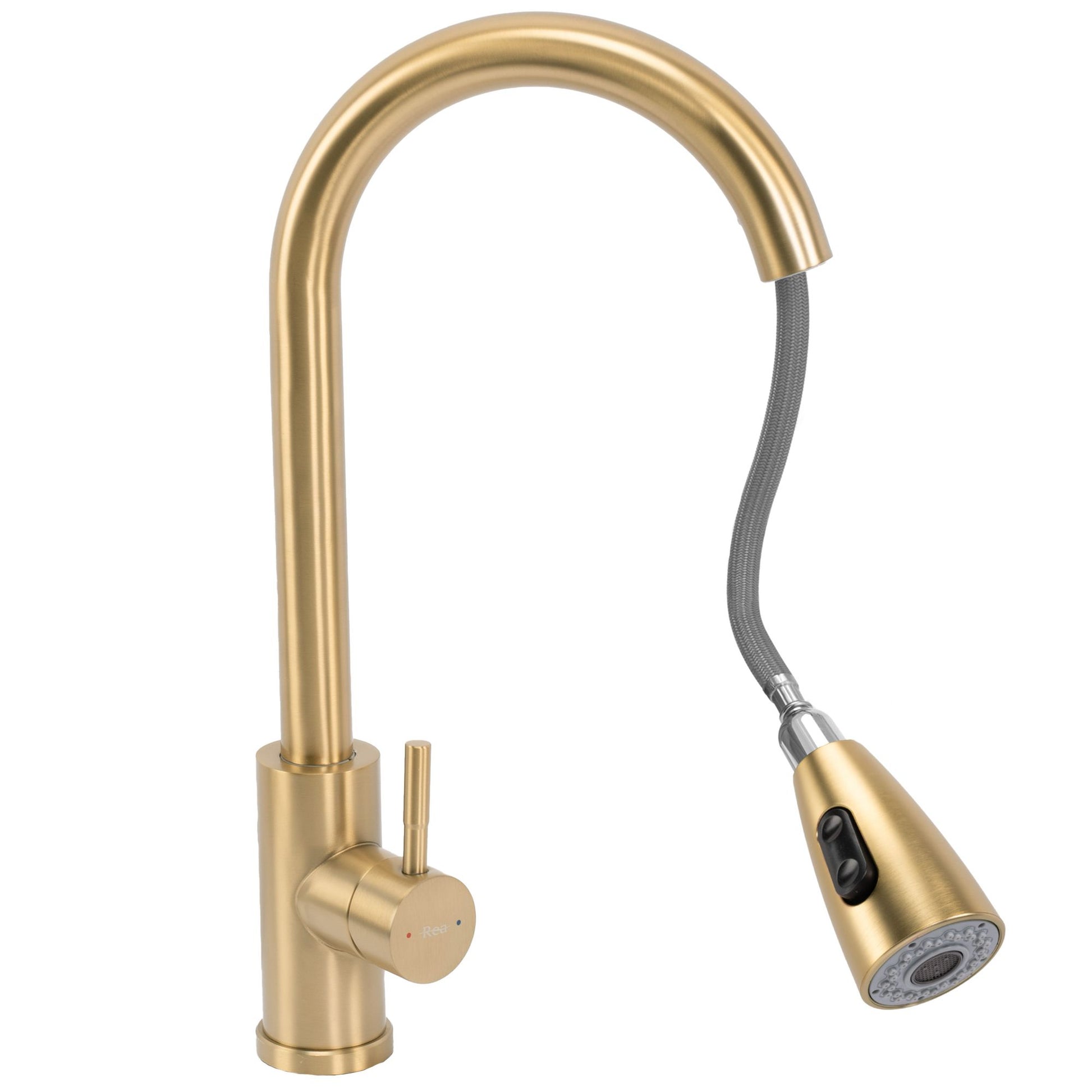 Baterie de bucătărie REA CROSS  BRUSH GOLD  3