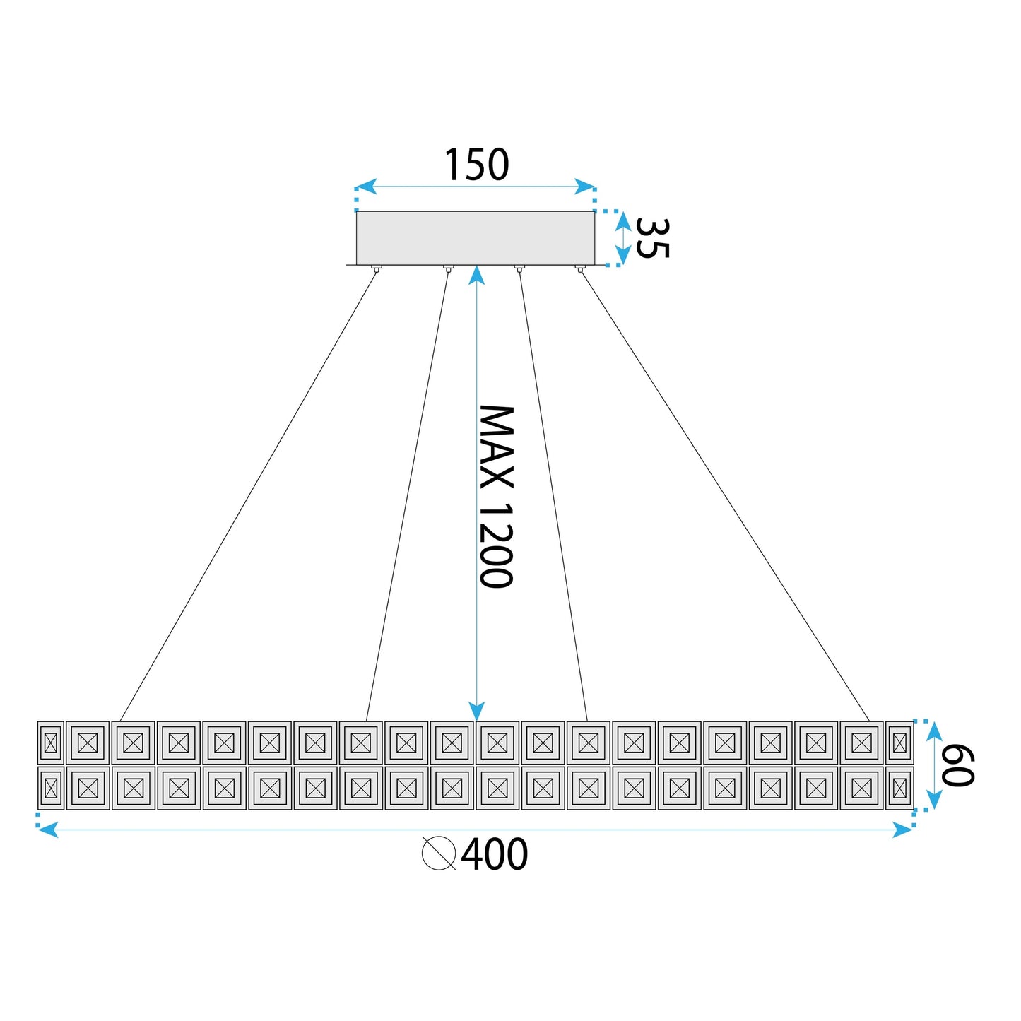 Lampa Led Ms004-cp 40cm Chrome  6