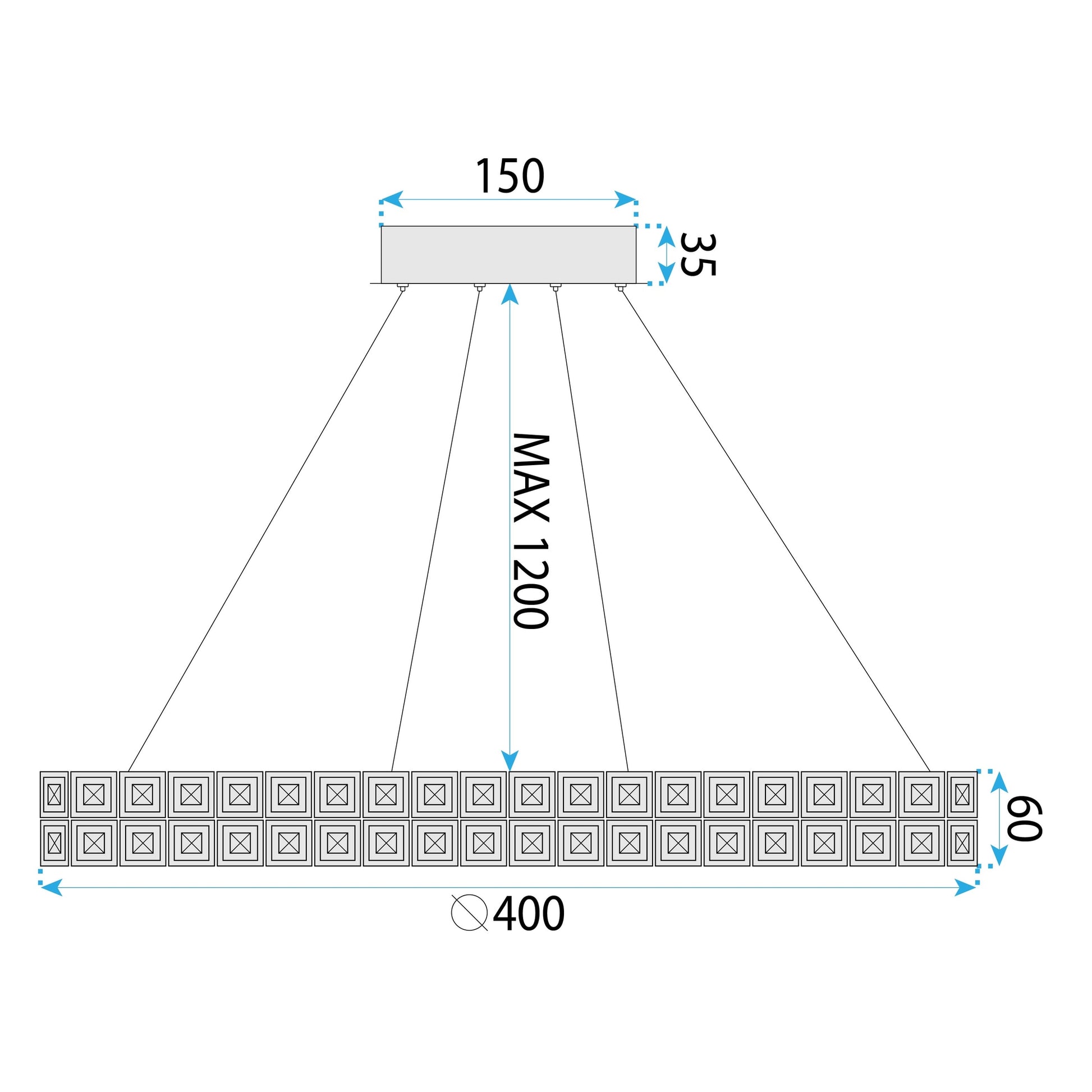 Lampa Led Ms004-cp 40cm Chrome  6