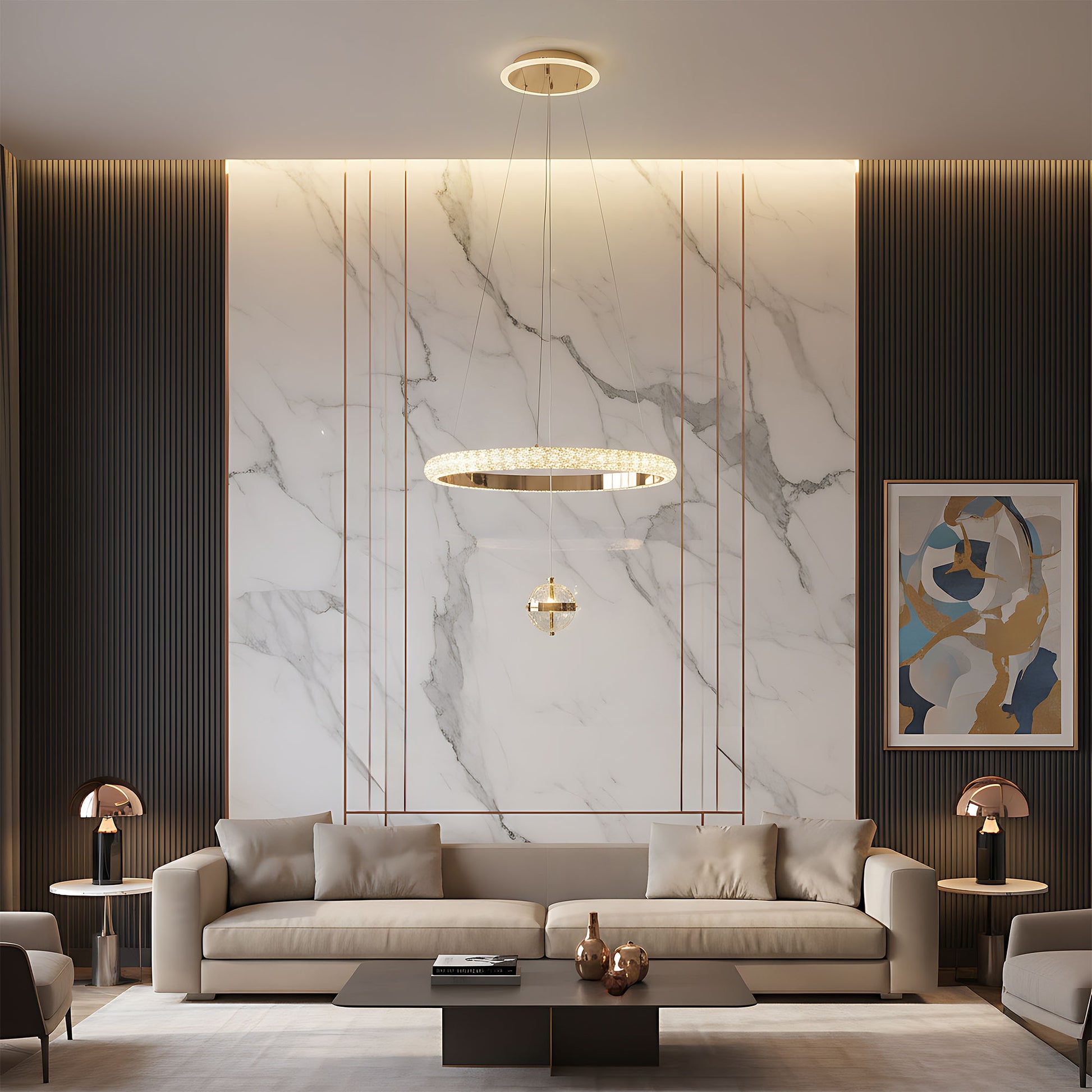 Lampă Suspendată G142-cp 50cm Gold  4