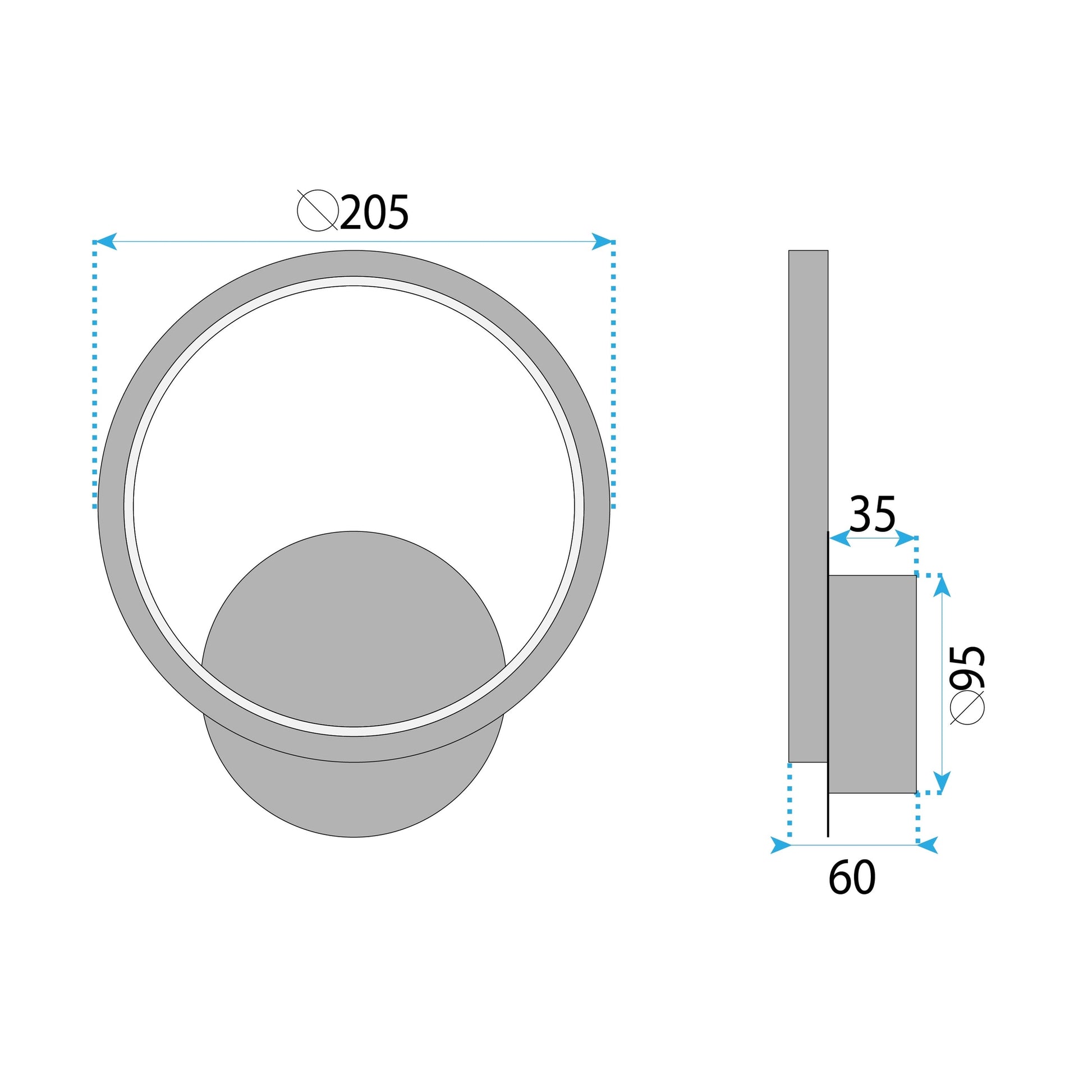 Aplică De Perete Led Lhj081-w Black  9