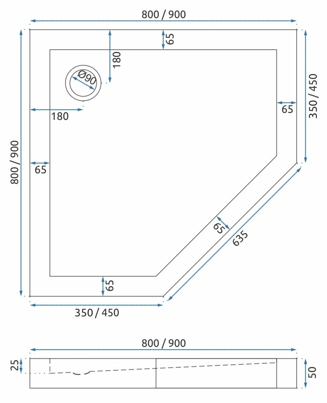 Cabina De Dus Axin Chrom 80x80 Cm fara cadita 7