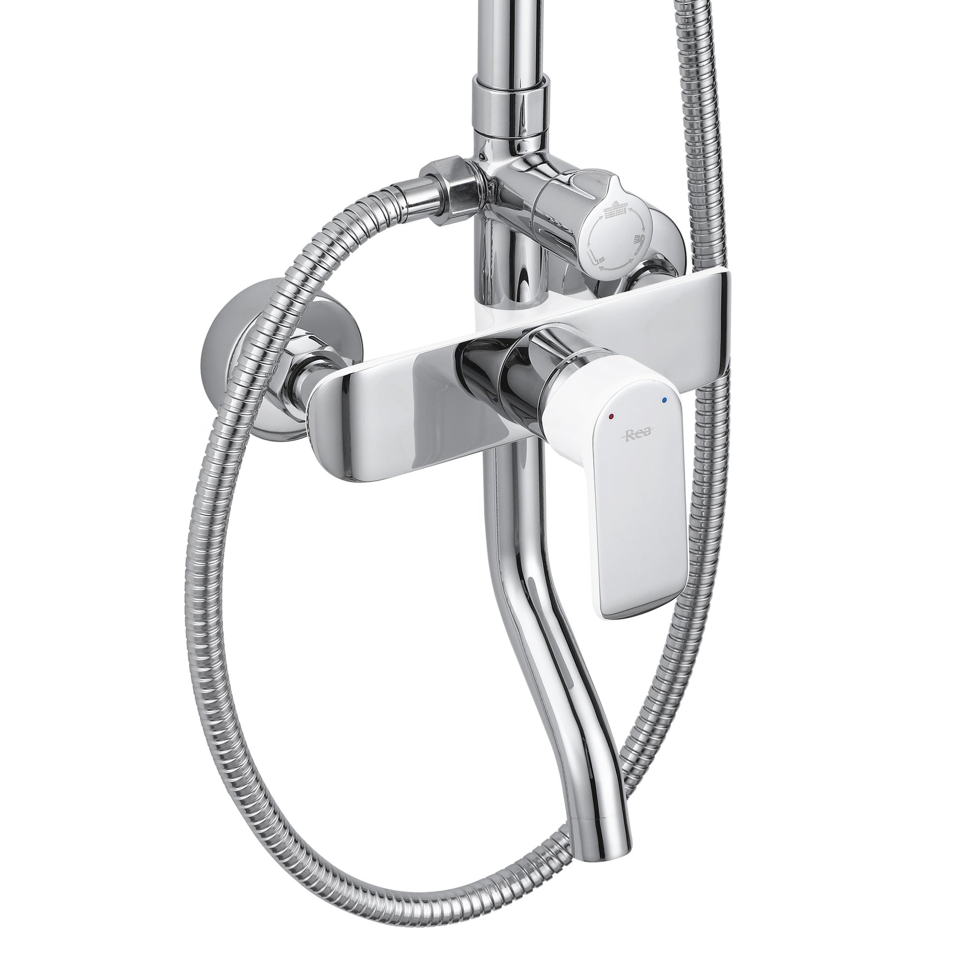 Set Dus Rea Bloom White Chrome  6