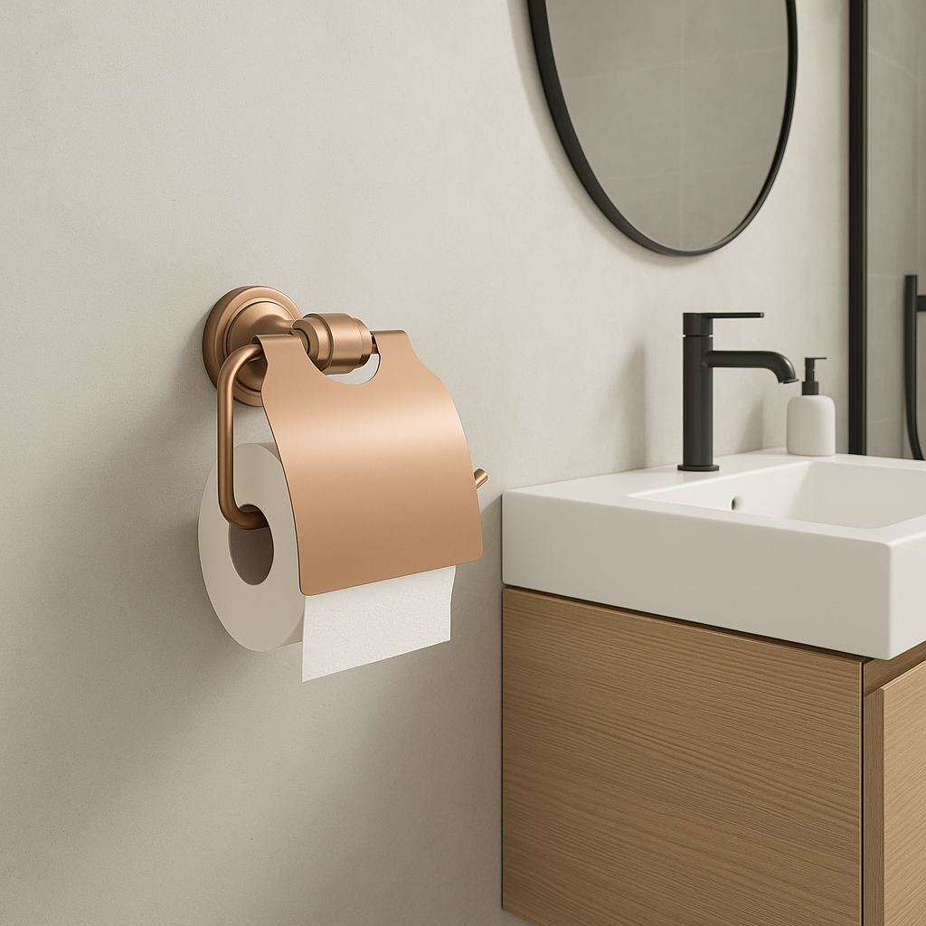 Suport Hârtie Igienică 16101 Aristo Cupru Periat  3