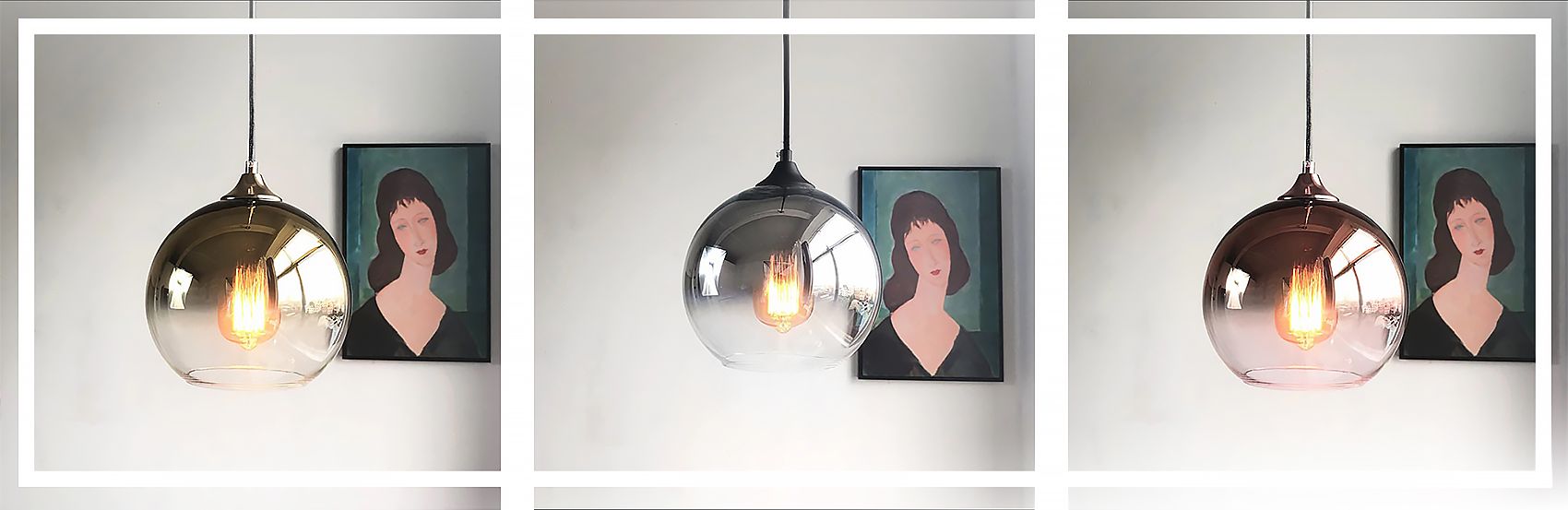 Lampa DE TAVAN din sticla APP 313-1CP Rose Gold  6