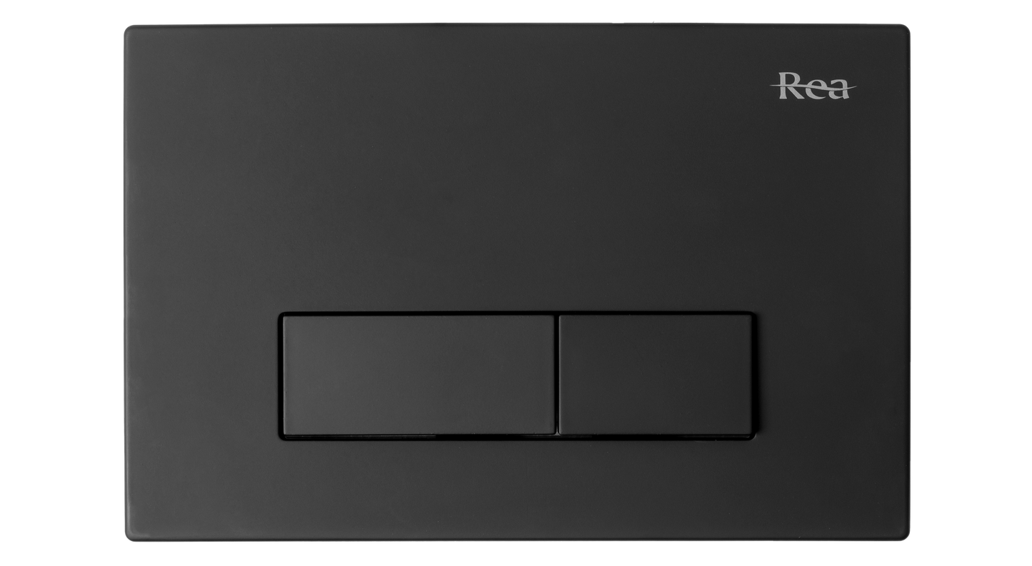 Buton H pentru cadru WC încastrat Black Mat  1
