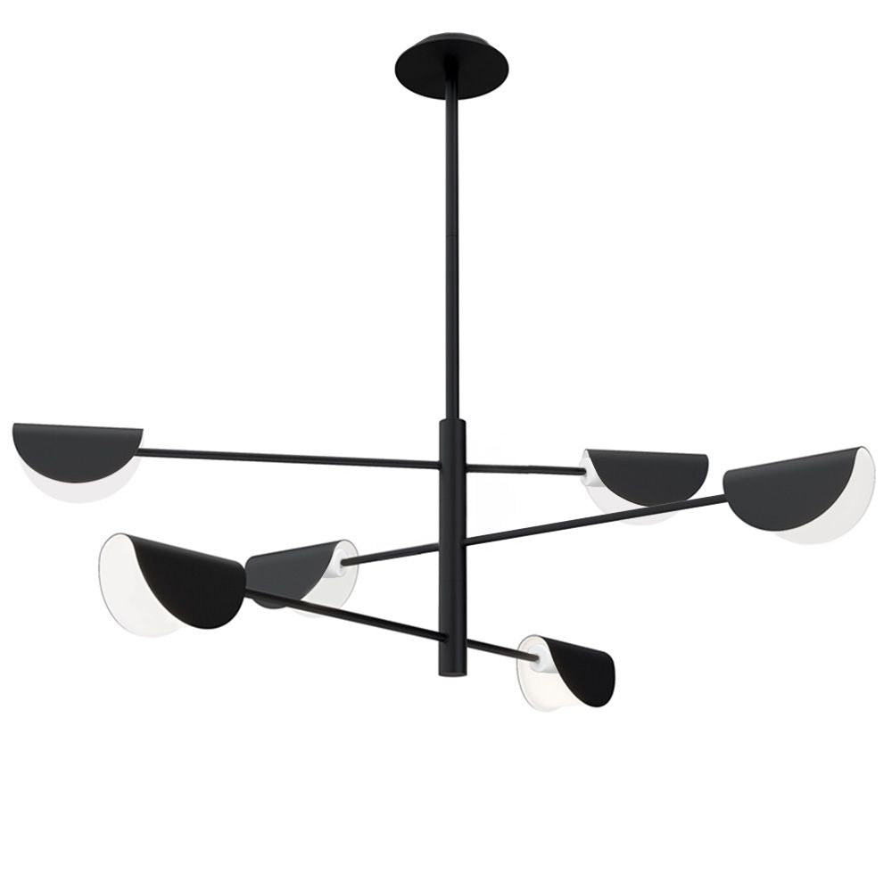Lampă de tavan APP1261-6CP BLACK  1