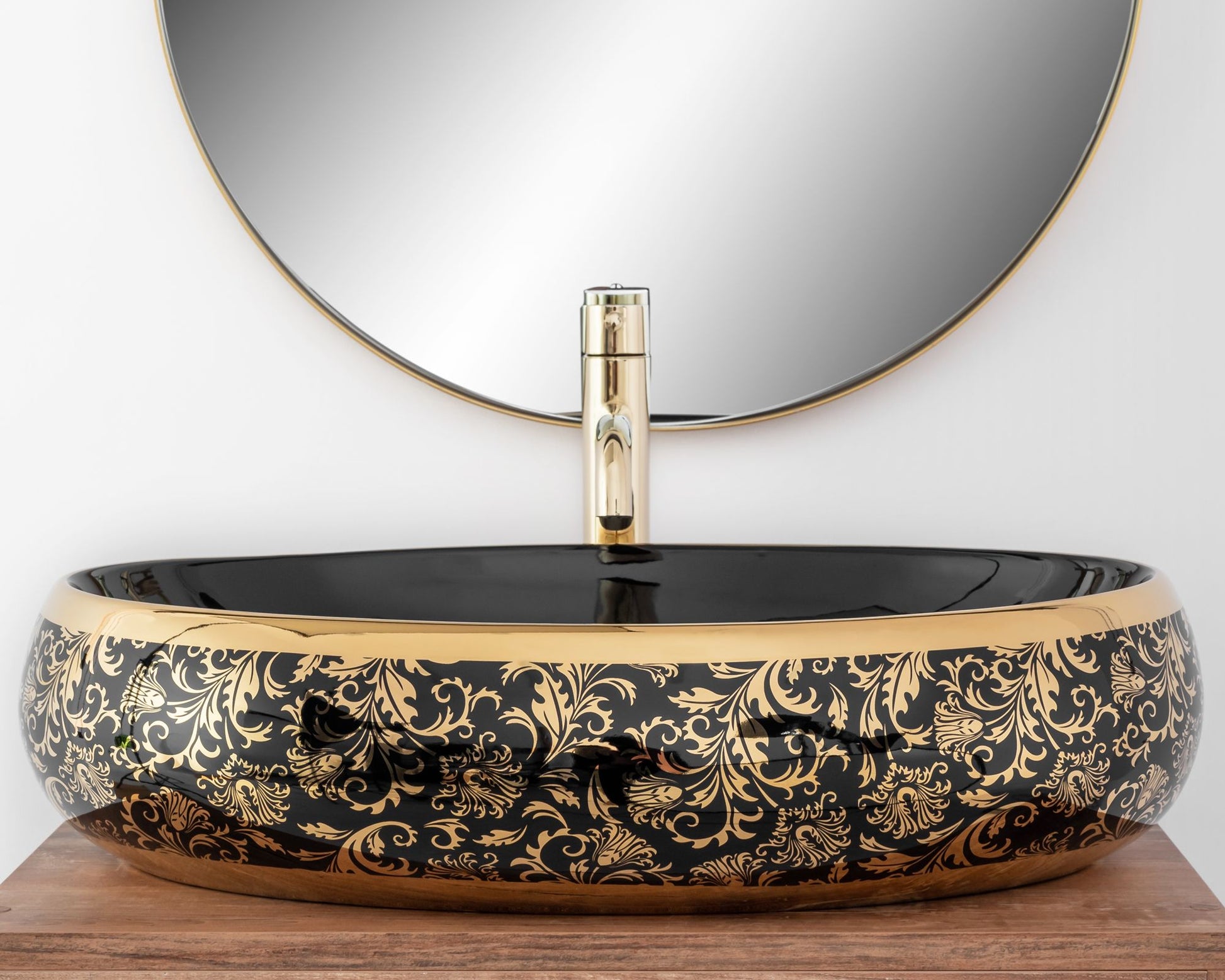Lavoar pe blat Rea Meryl Black / Gold 2