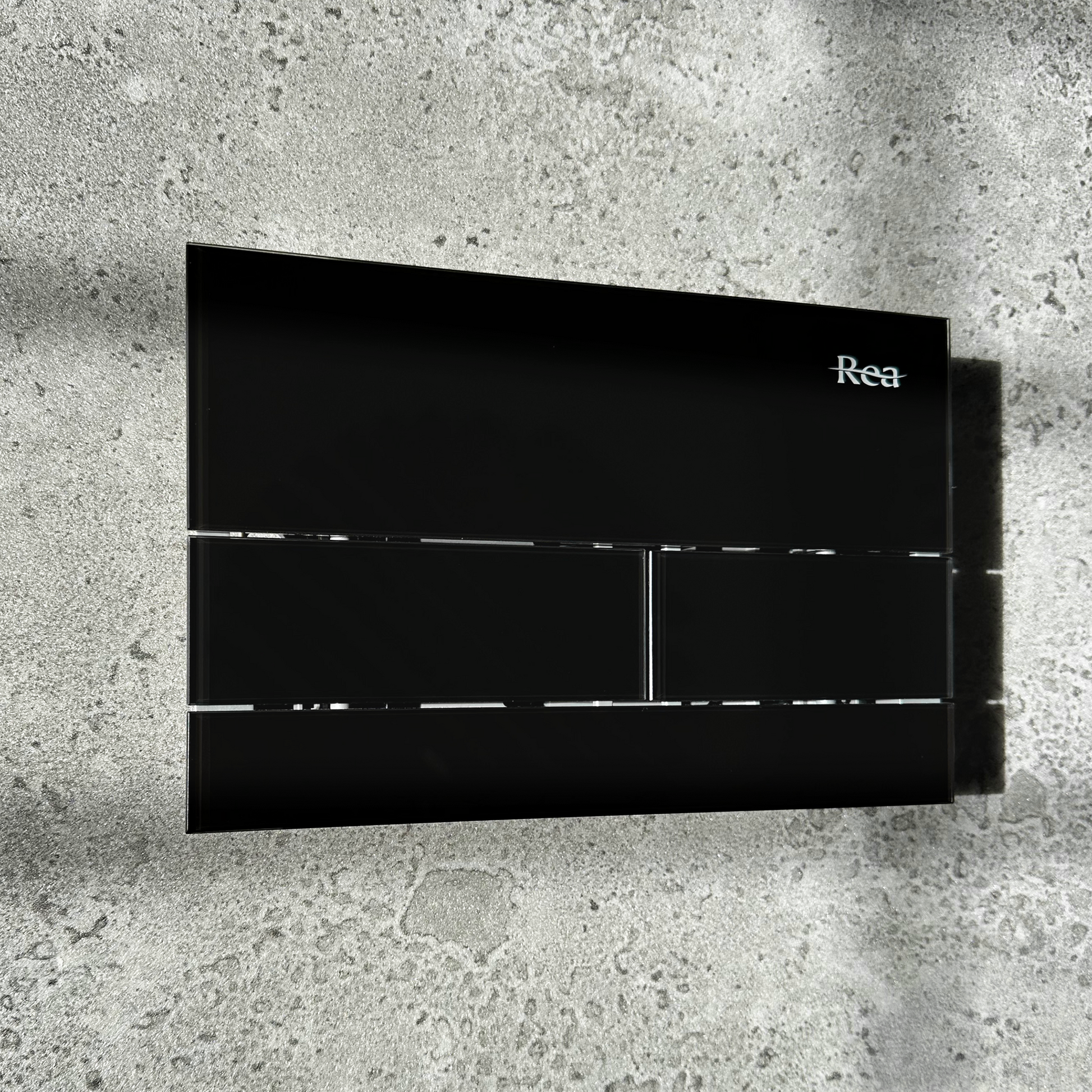 Cadru Wc Încastrat K011a-q Rea Cu Buton T Black Glass  8