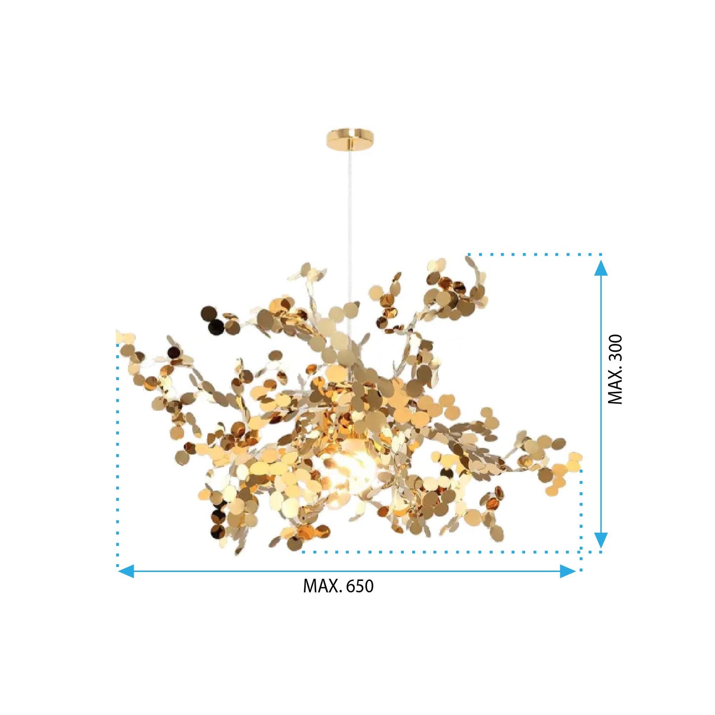 Lampă suspendată aurie extravaganta APP546-3CP GOLD  11