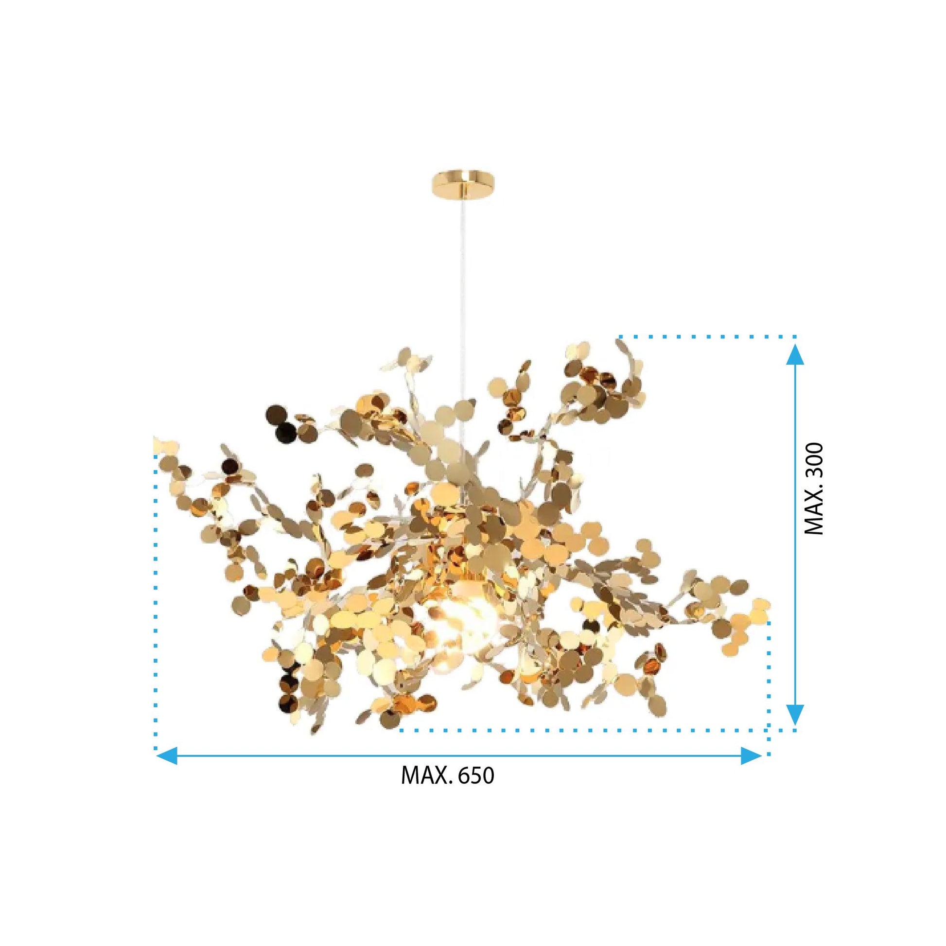 Lampă suspendată aurie extravaganta APP546-3CP GOLD  11