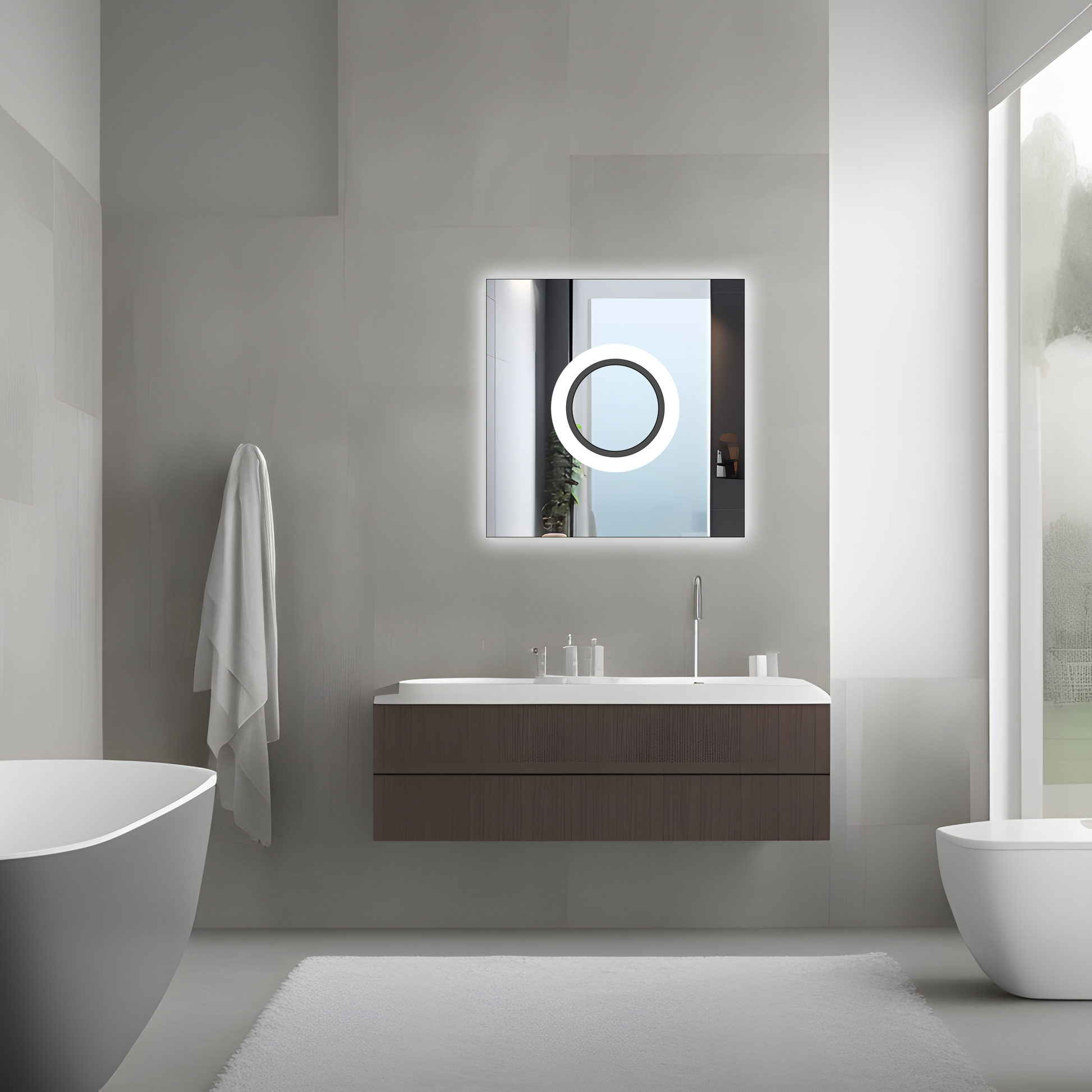 Oglindă Led 60x60 Yh-bl-12  6