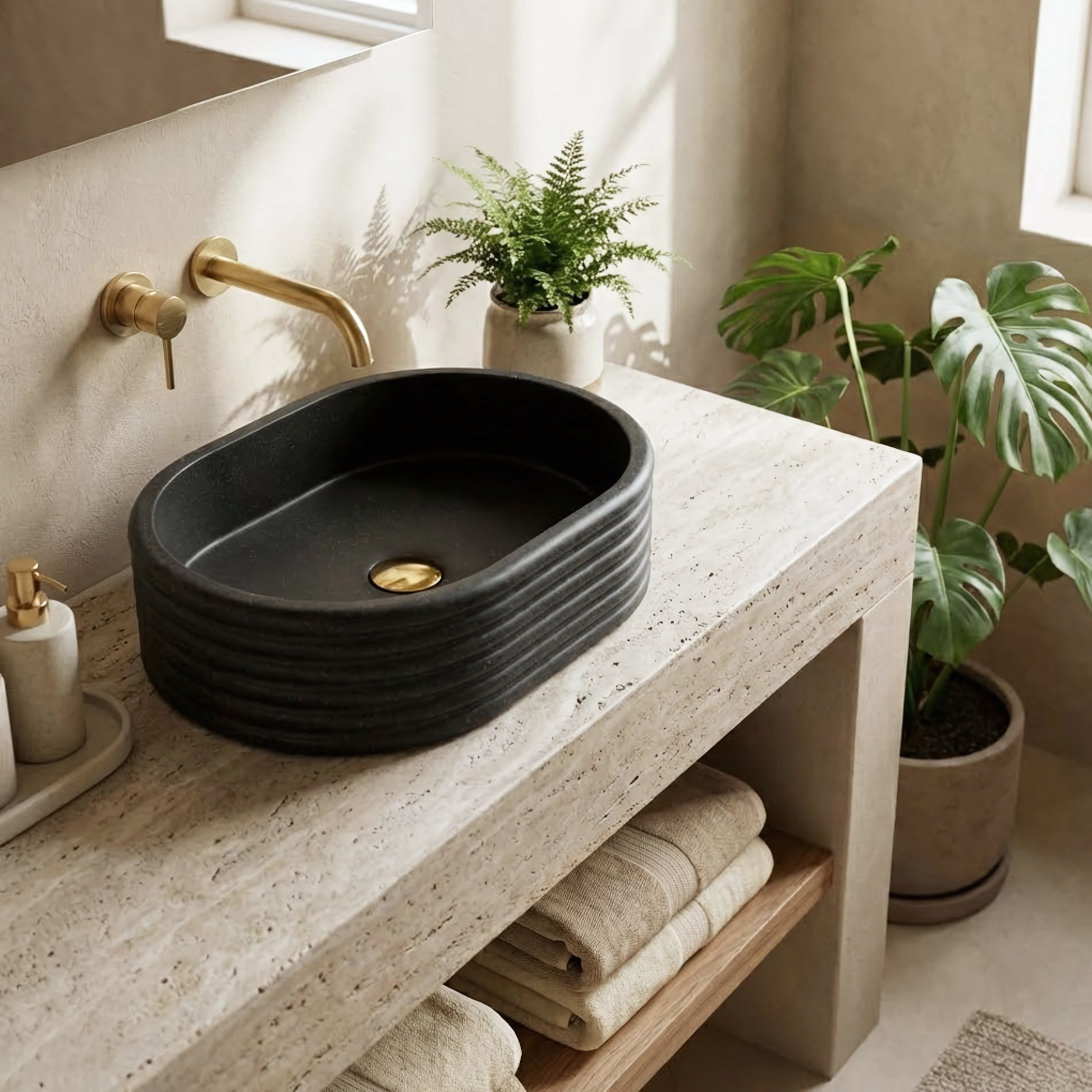 Lavoar pe blat Nicoletta Black  3