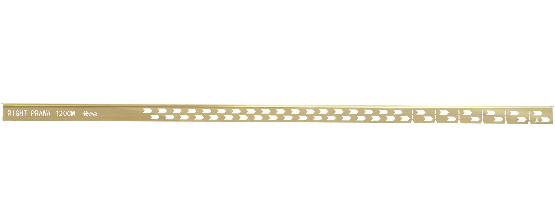 Profil de panta cadita de dus 120cm Brush Gold stanga 4