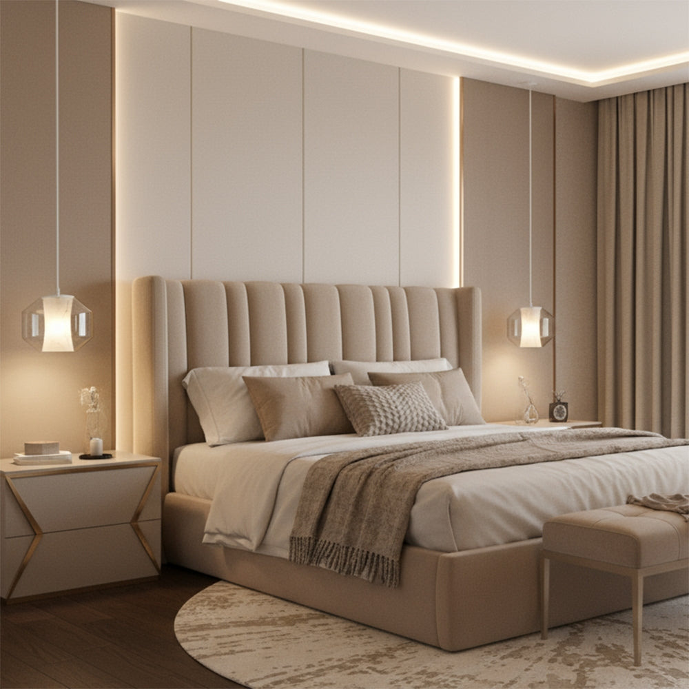 Lampă Modernă Aurie Neagra White Marble APP908-1CP  3