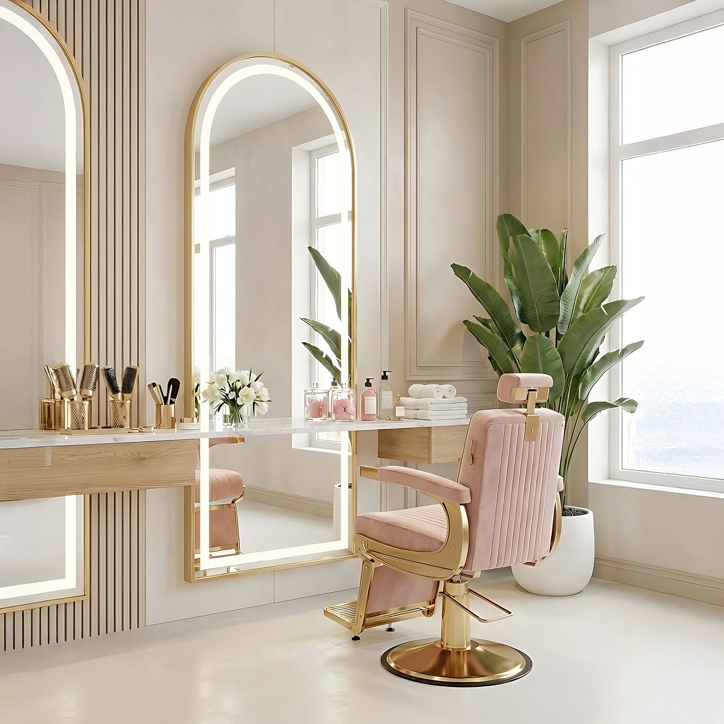 Oglindă LED Orbit 60x170cm Brush Gold  6