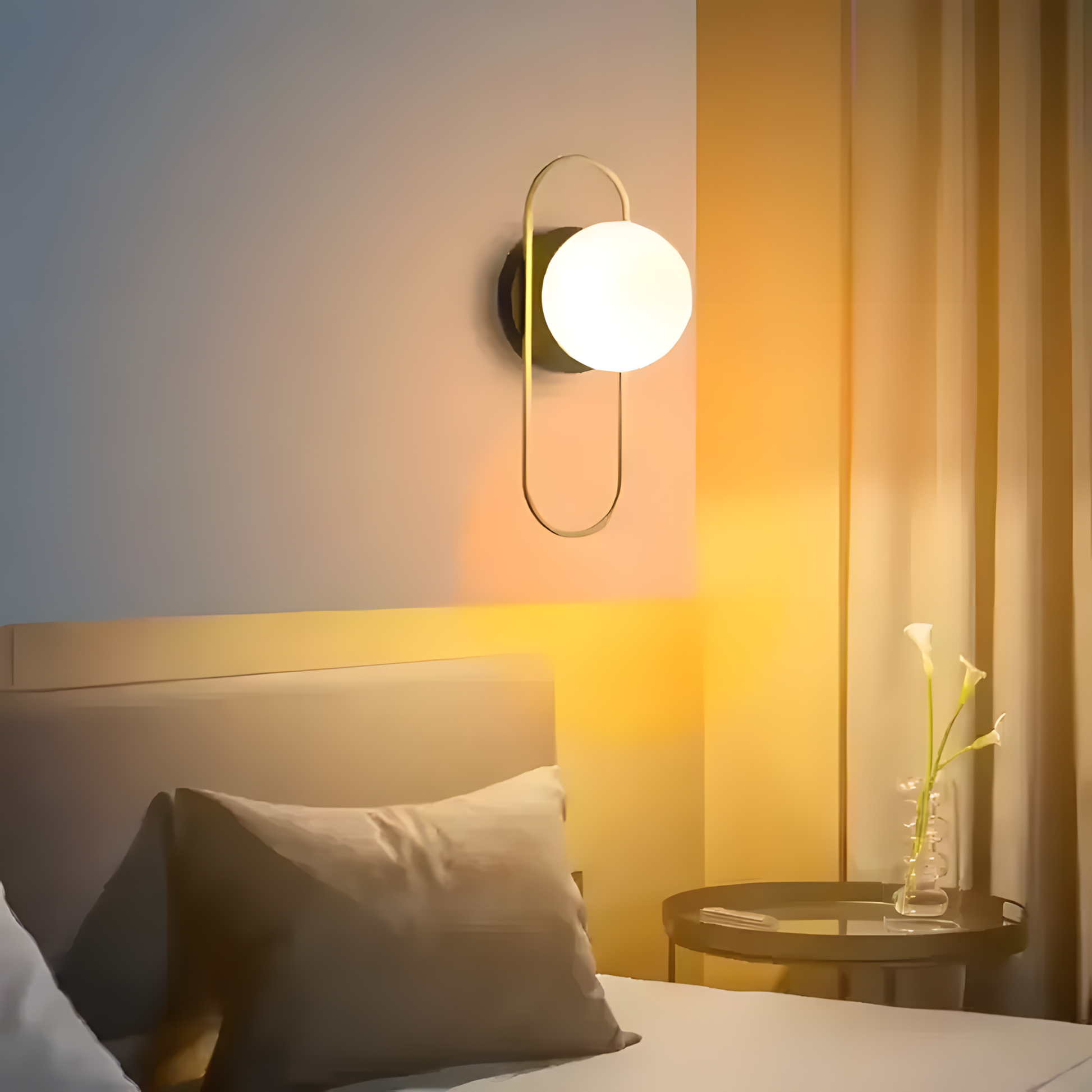 Lampa De Perete APP1756-1W Brush Gold White  4