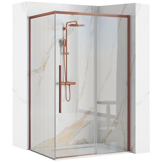 Cabina De Dus Solar Copper Brush 100x80cm fara cadita 1