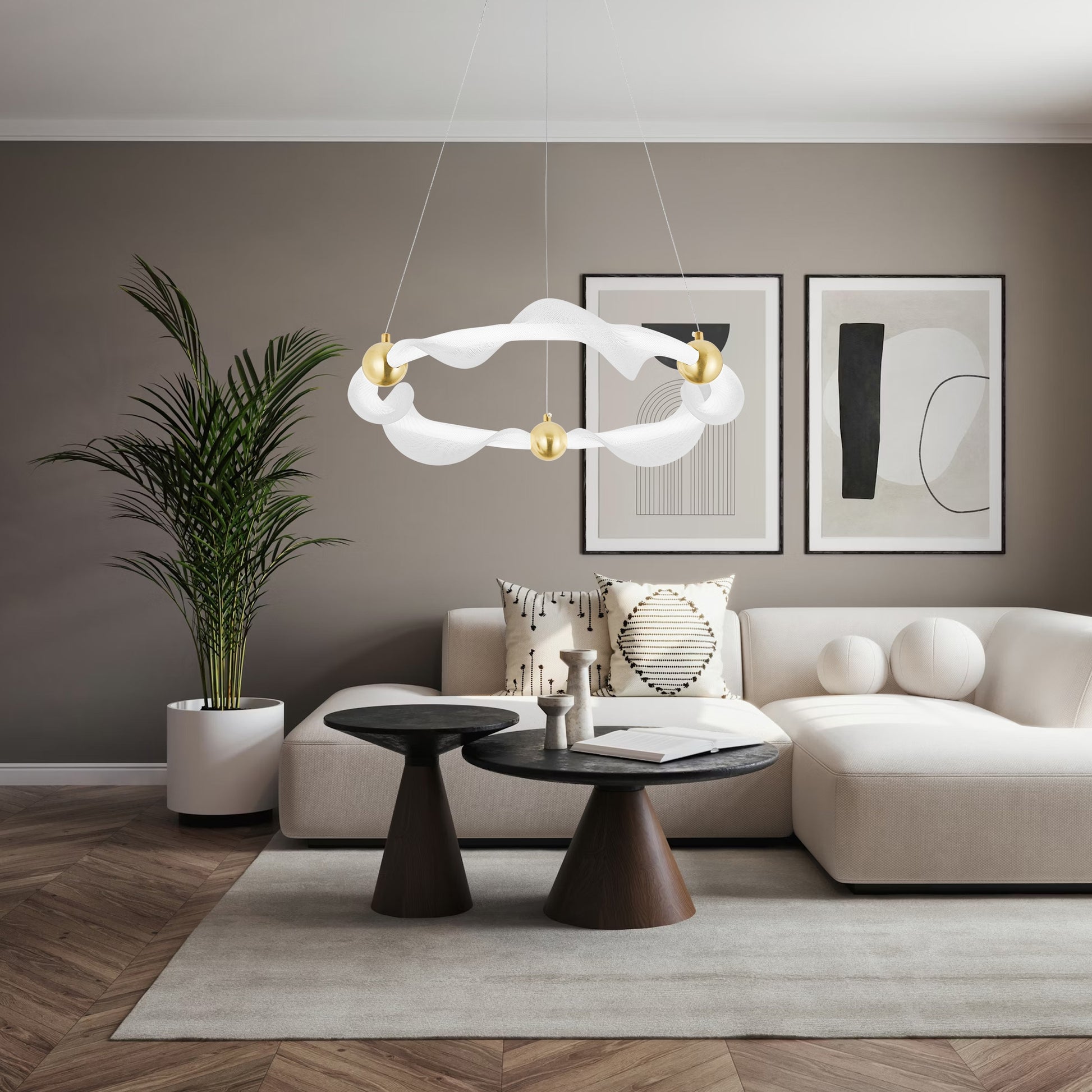 Lampa Led G010-cp White/gold  6