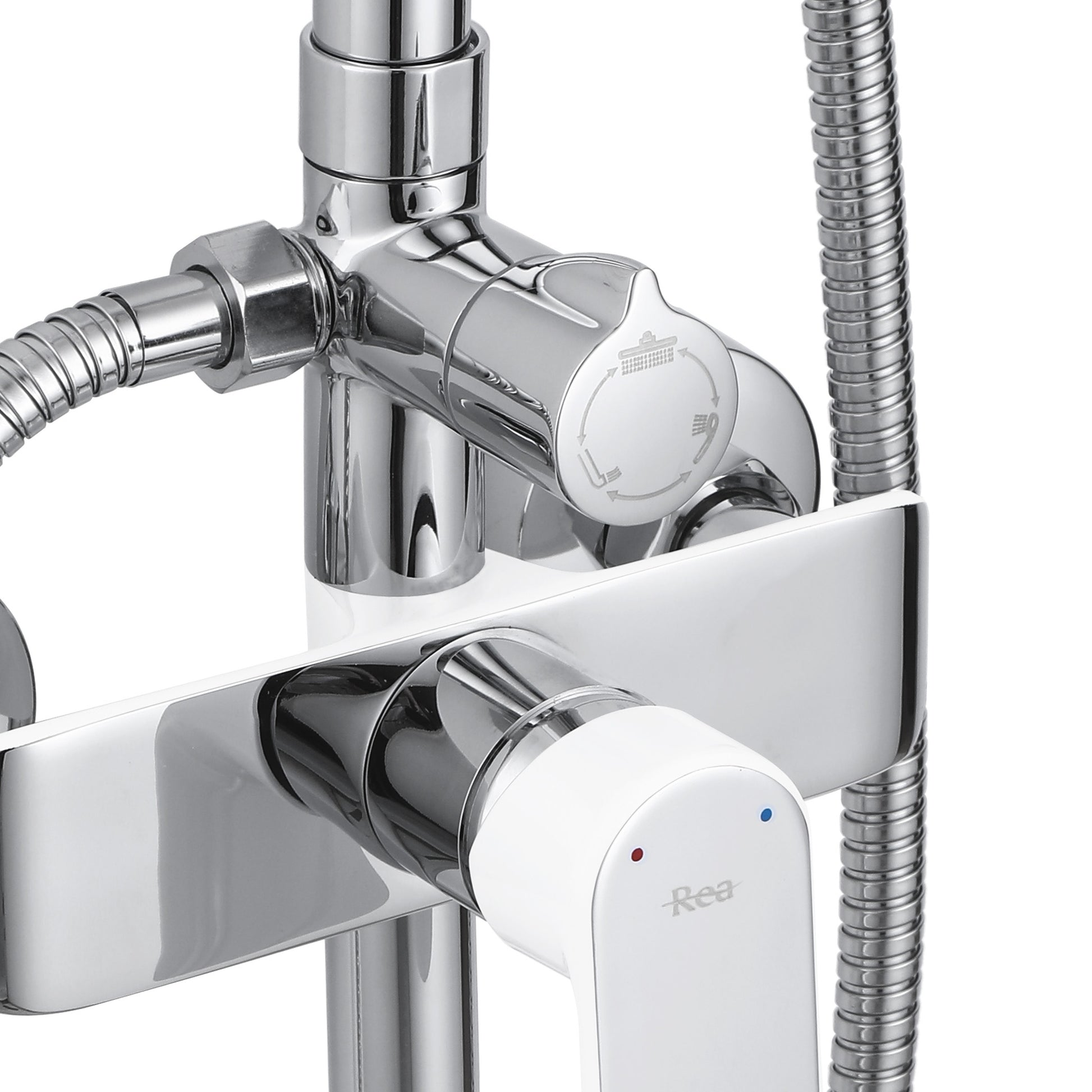 Set Dus Rea Bloom White Chrome  5